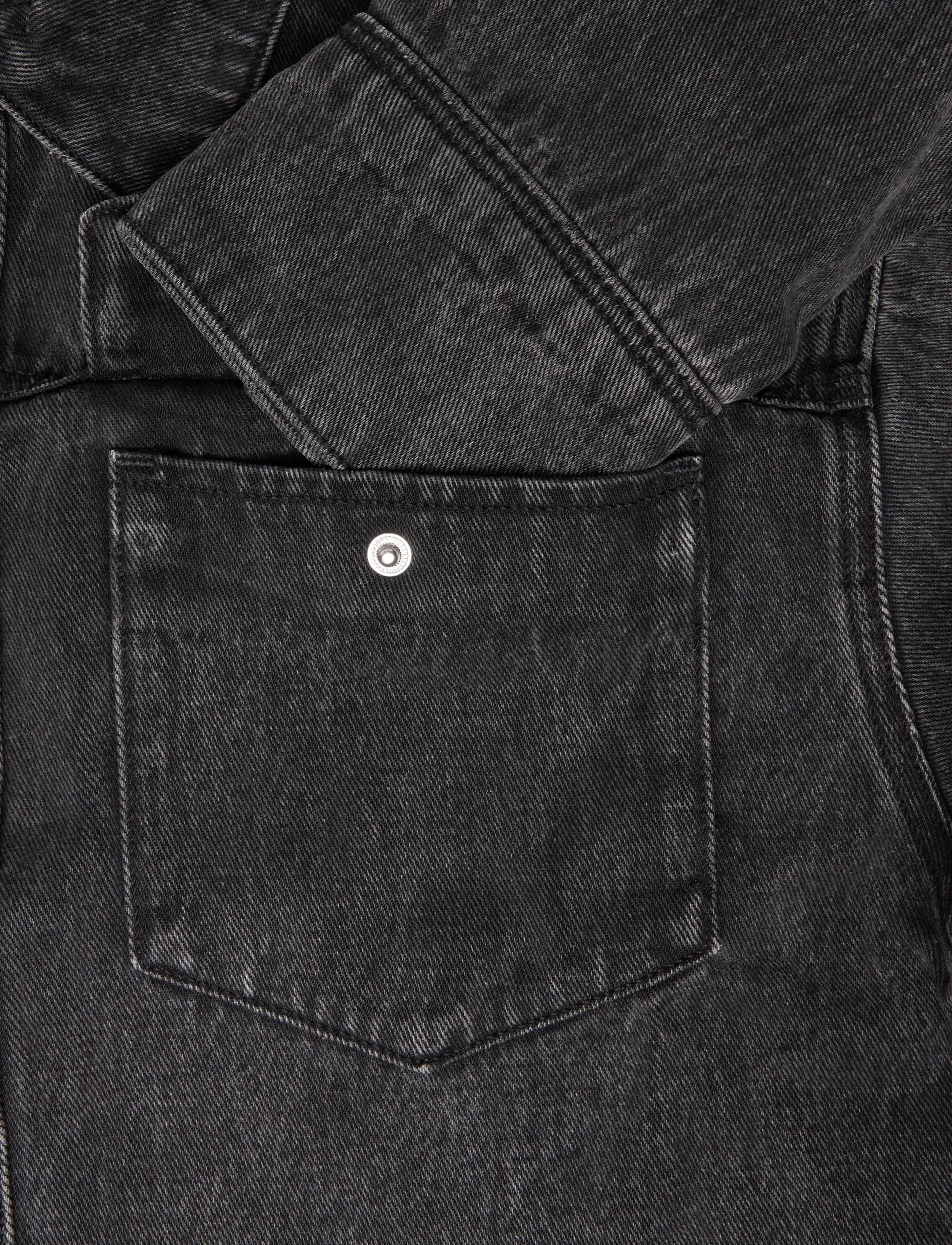 NEUW - BLACKOUT SHACKET WASHED BLACK - jeansjacken - black - 3