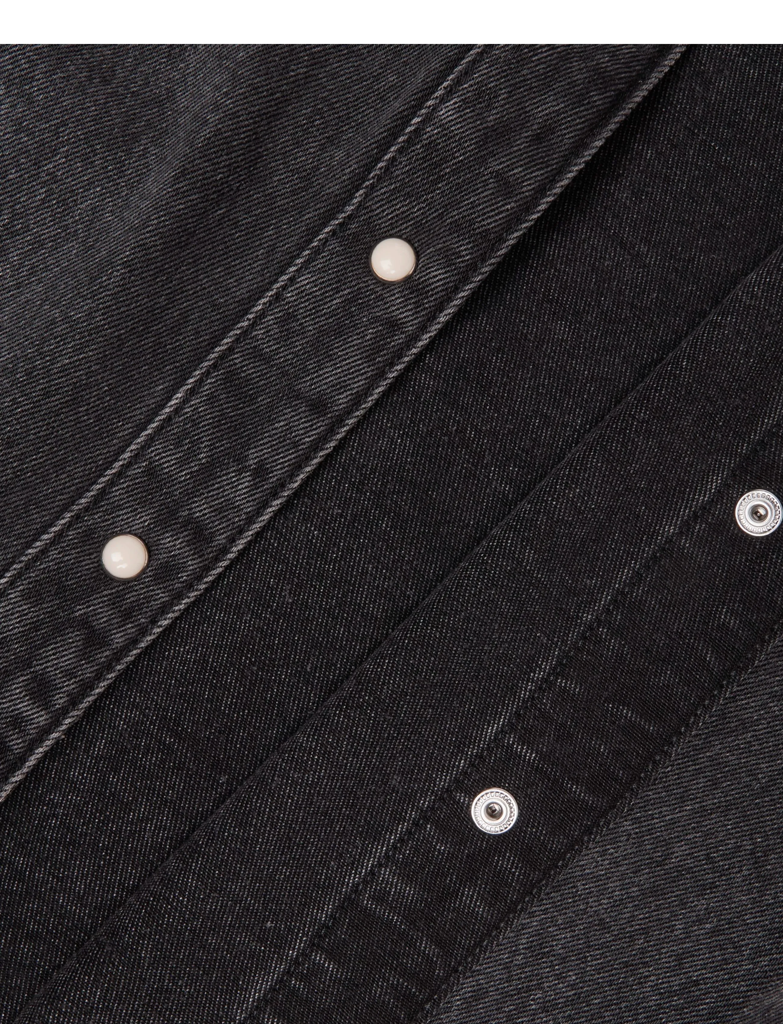 NEUW - BLACKOUT SHACKET WASHED BLACK - jeansjacken - black - 4