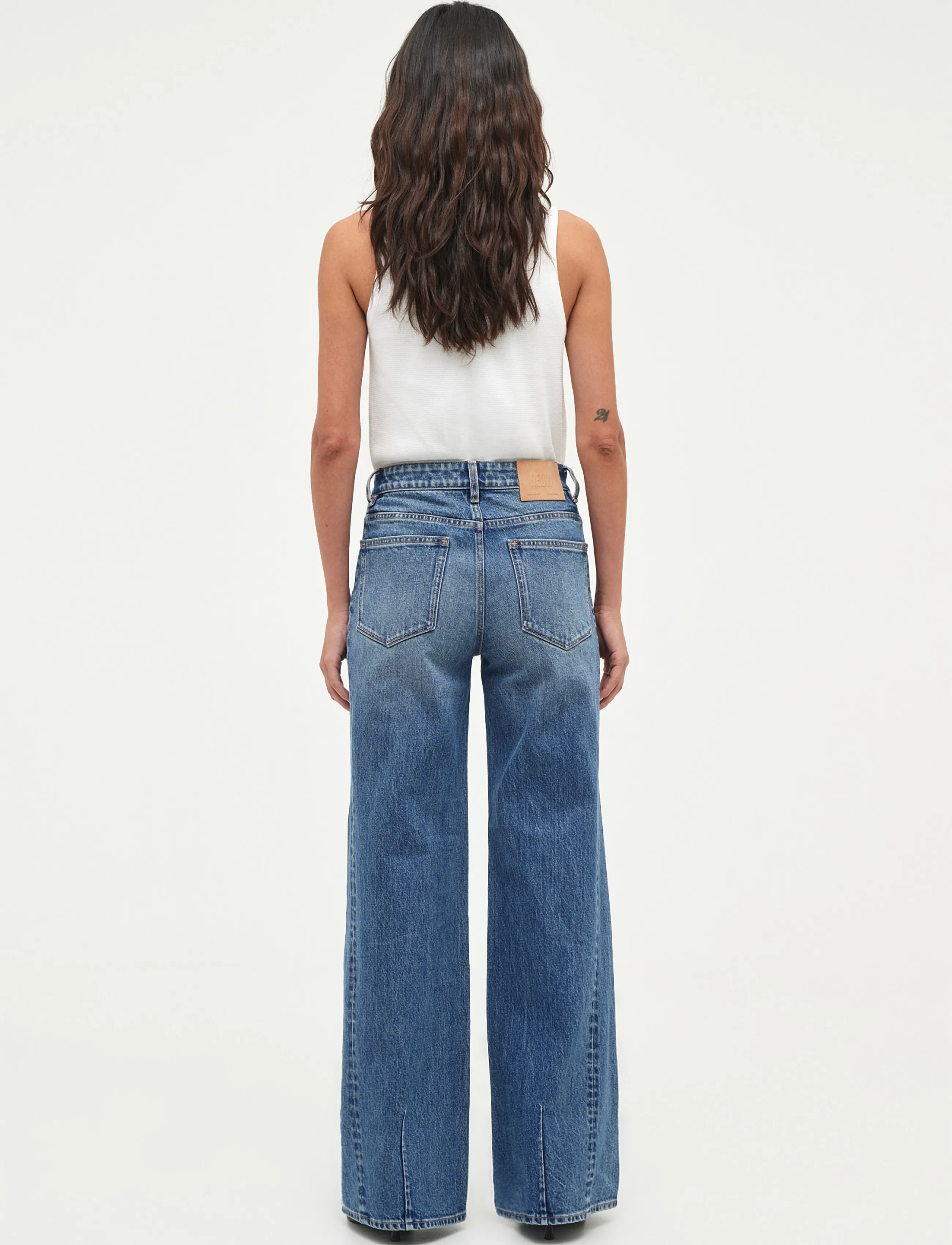 NEUW - EVA WIDE CENSUSVINTAGE INDIGO - laia säärega teksad - blue - 4