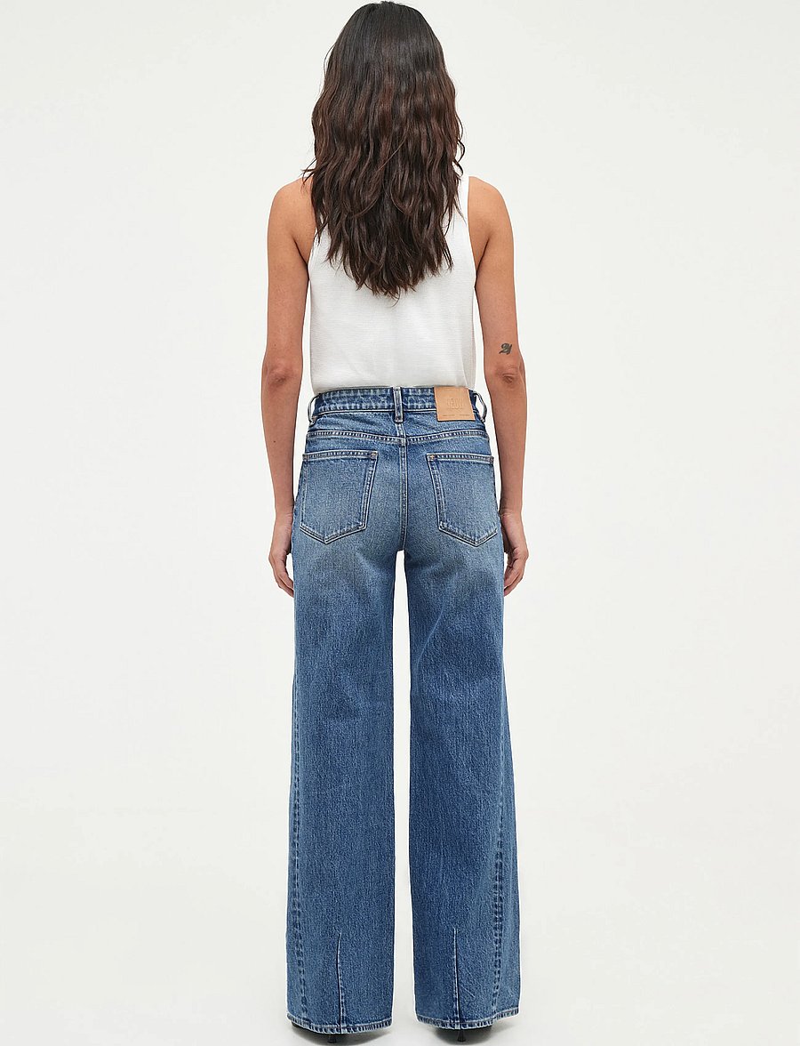 NEUW - EVA WIDE CENSUSVINTAGE INDIGO - laia säärega teksad - blue - 4
