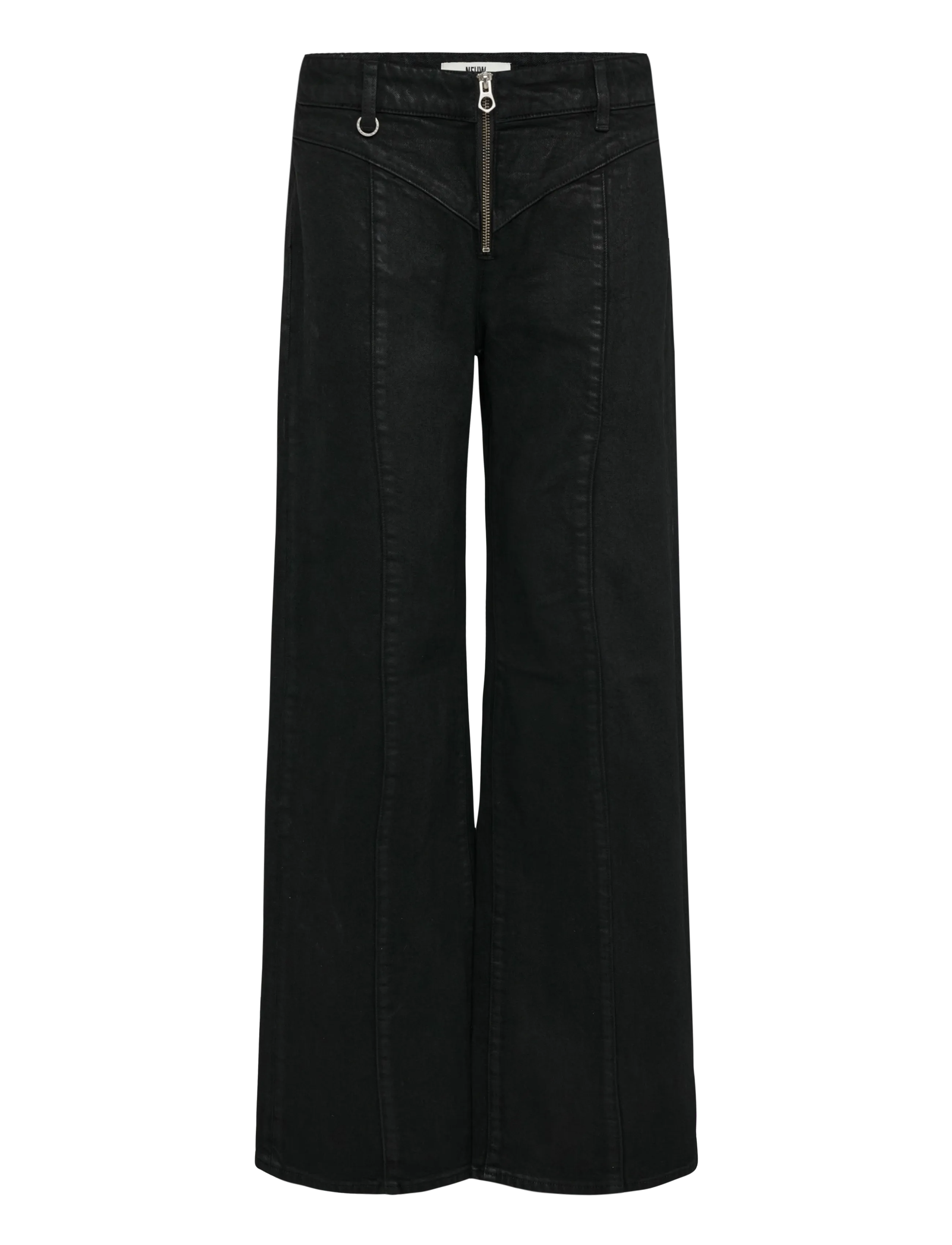 NEUW - EVA LOW PHASEWAXED BLACK - barrel jeans - black - 1