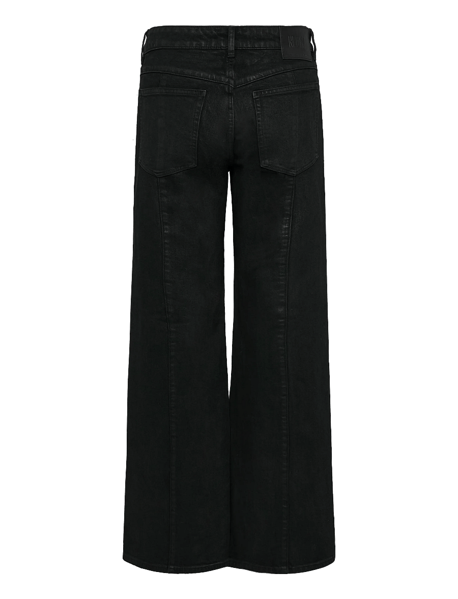 NEUW - EVA LOW PHASEWAXED BLACK - barrel jeans - black - 2