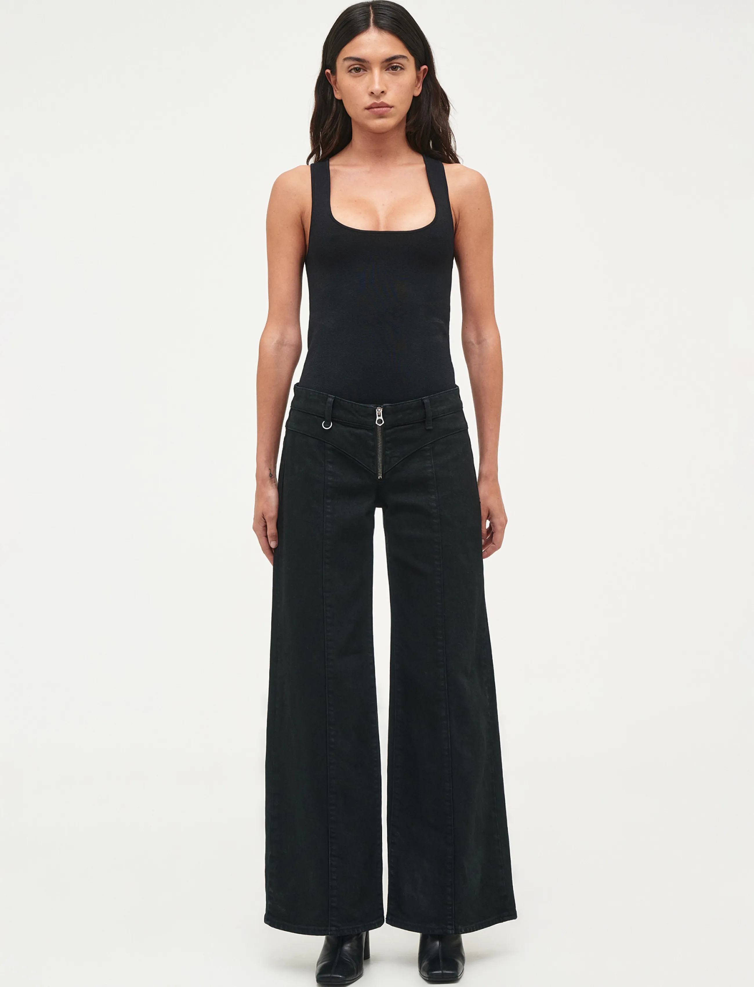 NEUW EVA LOW PHASEWAXED BLACK - Kleidung - BLACK / black