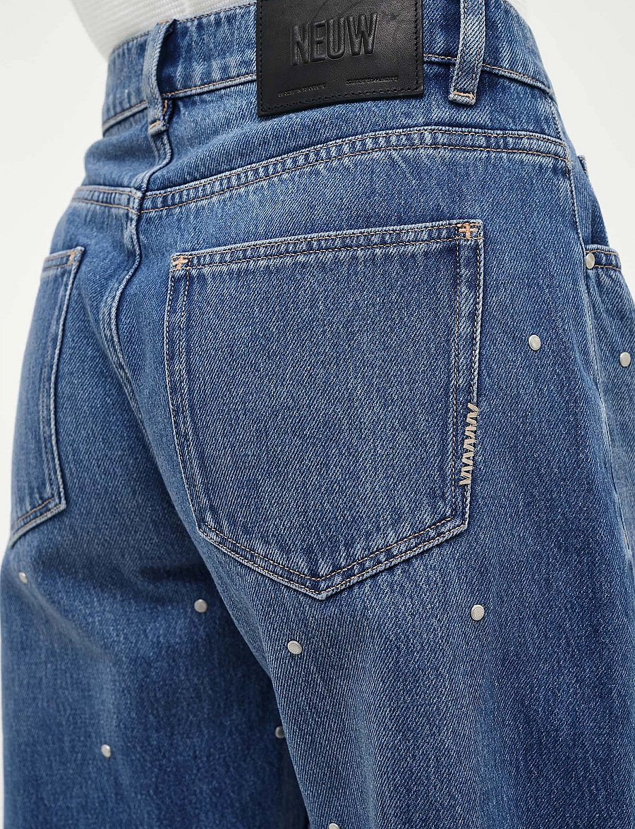NEUW - AMBER BARREL MILKYWAYVINTAGE INDIGO - barrel jeans - blue - 5