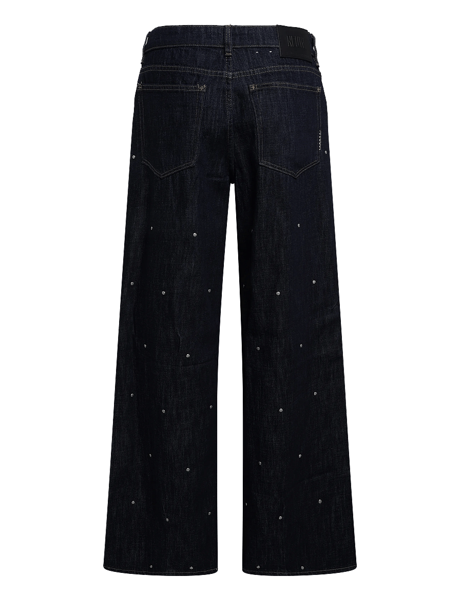 NEUW - MILLA WIDE RINSE STUDS - vida jeans - blue - 1
