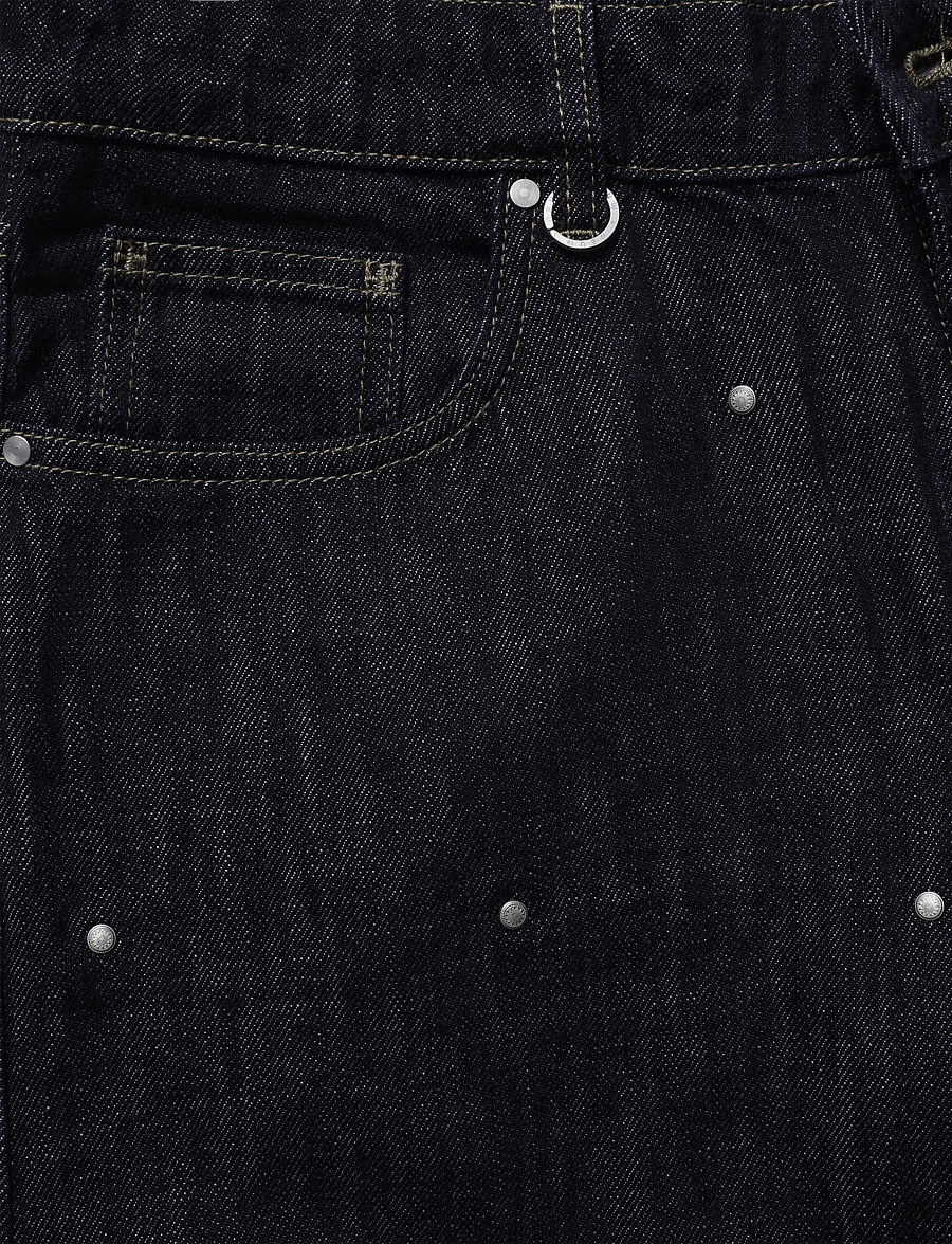 NEUW - MILLA WIDE RINSE STUDS - vida jeans - blue - 2
