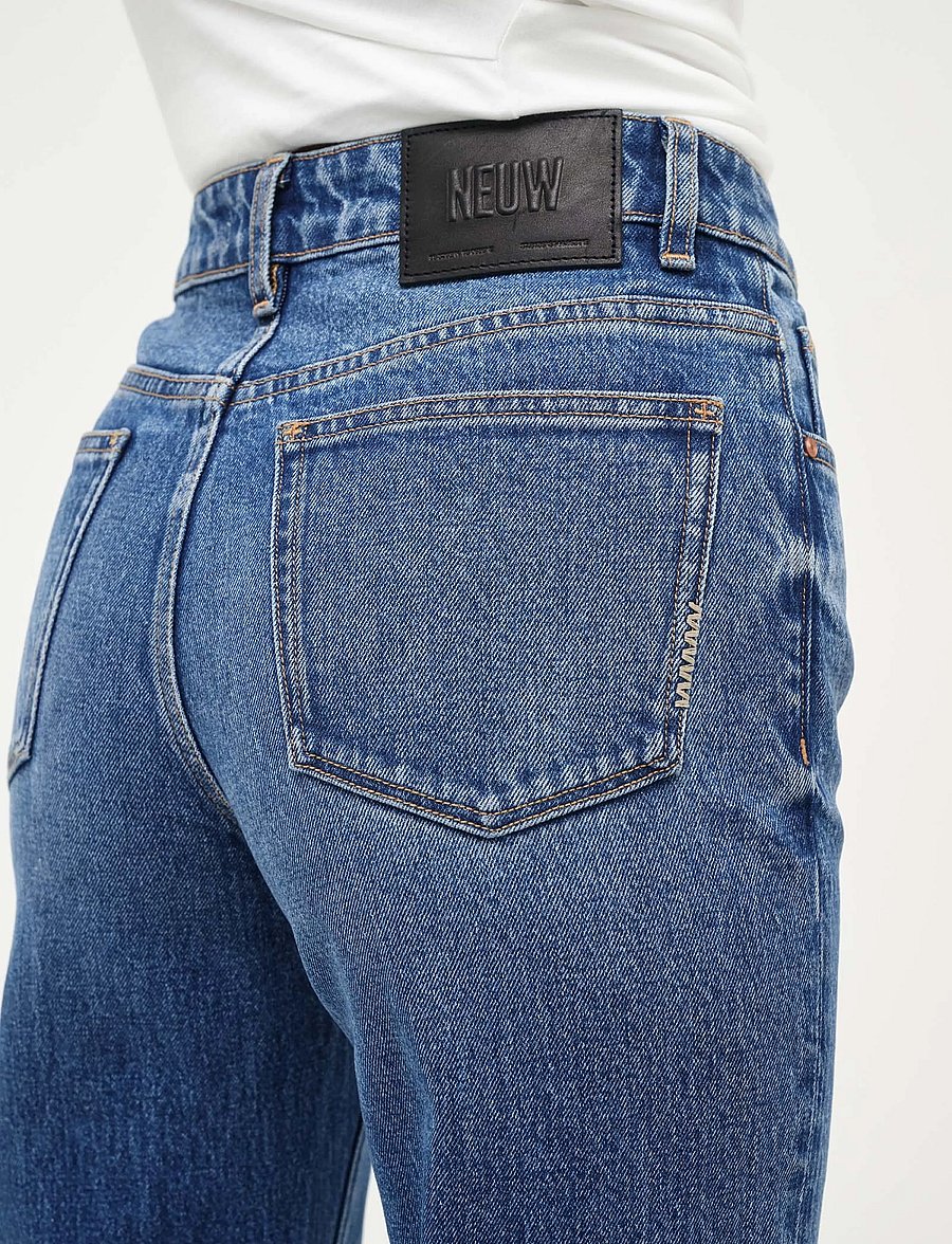 NEUW - FREJA STRAIGHT ALEXAMID VINTAGE INDIGO - straight jeans - blue - 5