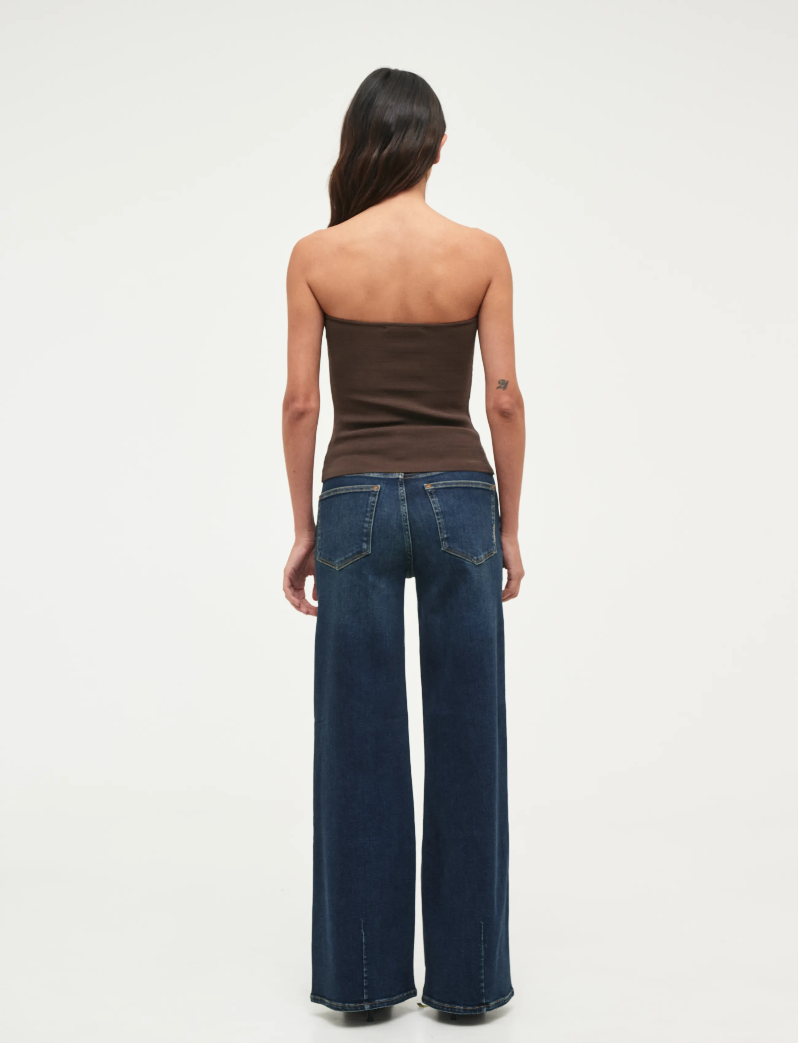 NEUW - EVA WIDE VINDICATION DARK VINTAGE INDIGO - hosen mit weitem bein - blue - 4