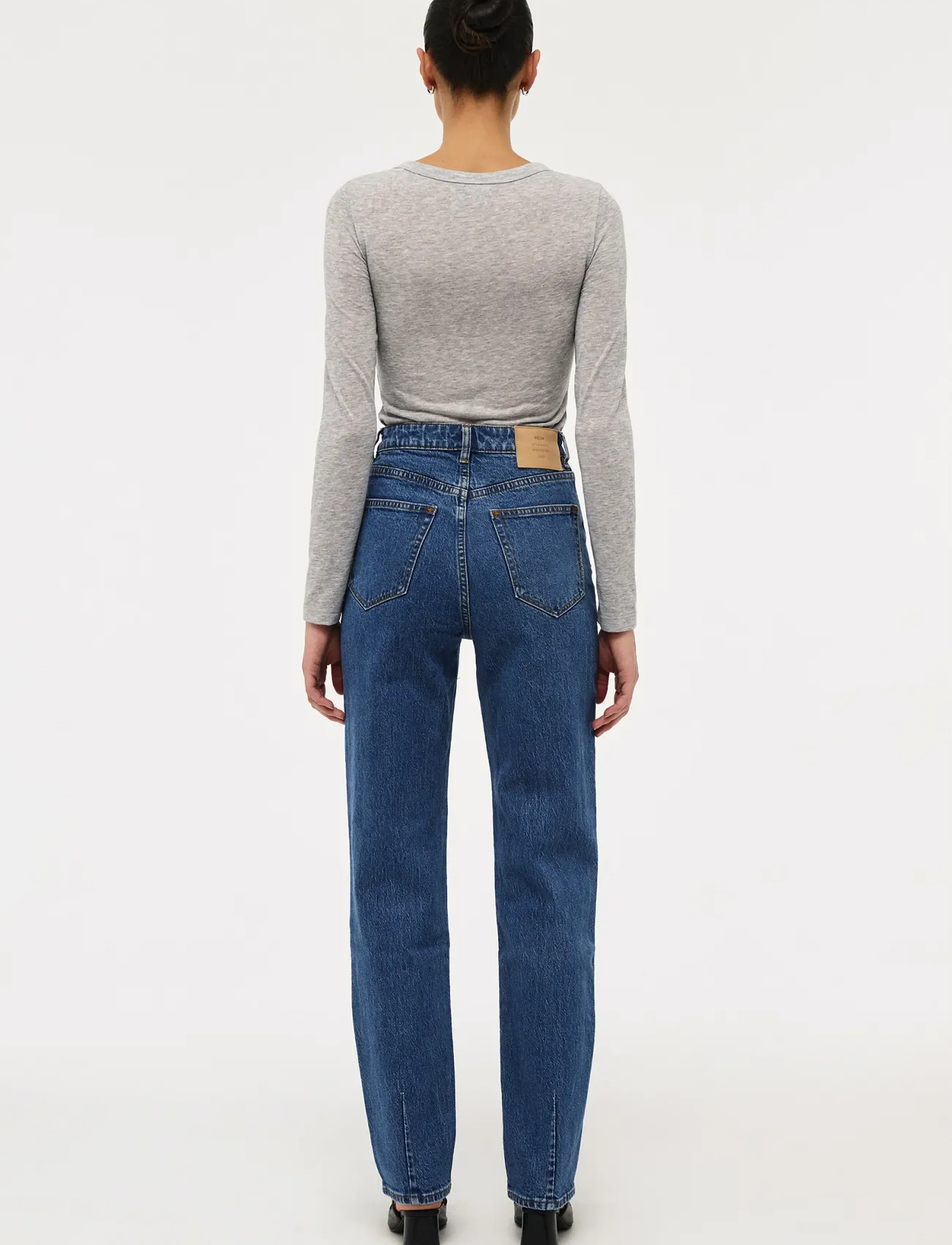 NEUW - NICO STRAIGHT FRENCH BLUE MID INDIGO - jeans droites - blue - 4