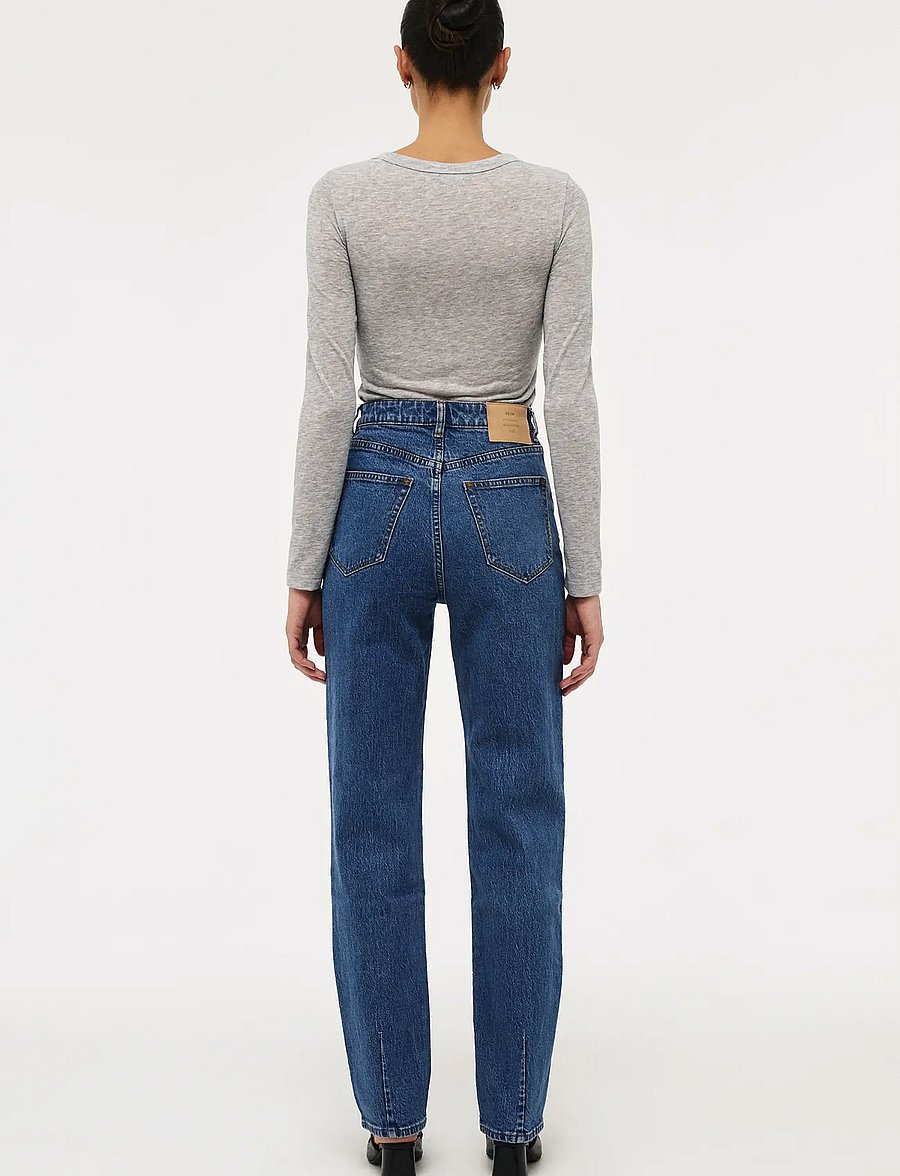 NEUW - NICO STRAIGHT FRENCH BLUE MID INDIGO - jeans droites - blue - 4