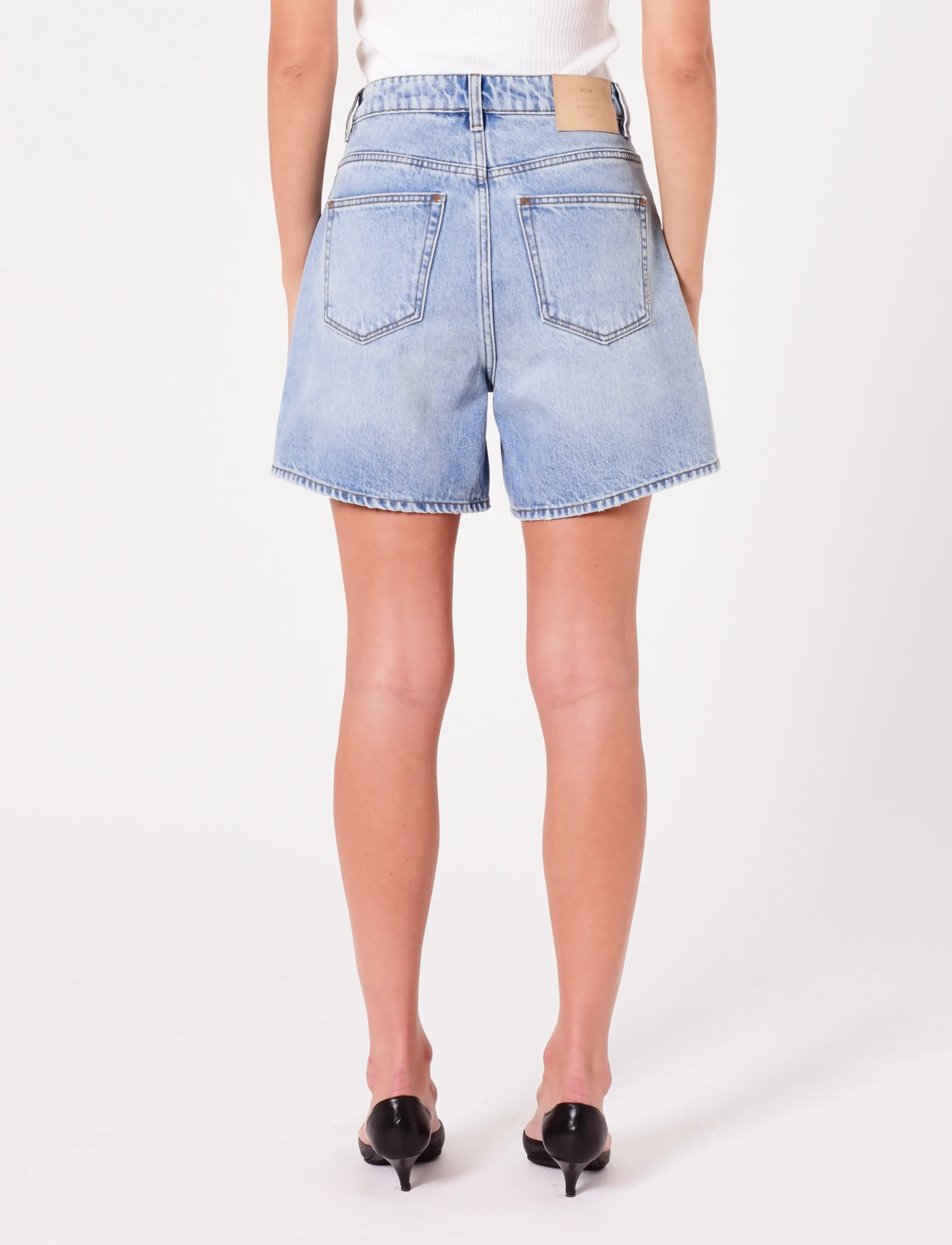 NEUW - EVA SHORT PASSENGER LIGHT VINTAGE INDIGO - jeansshorts - blue - 3