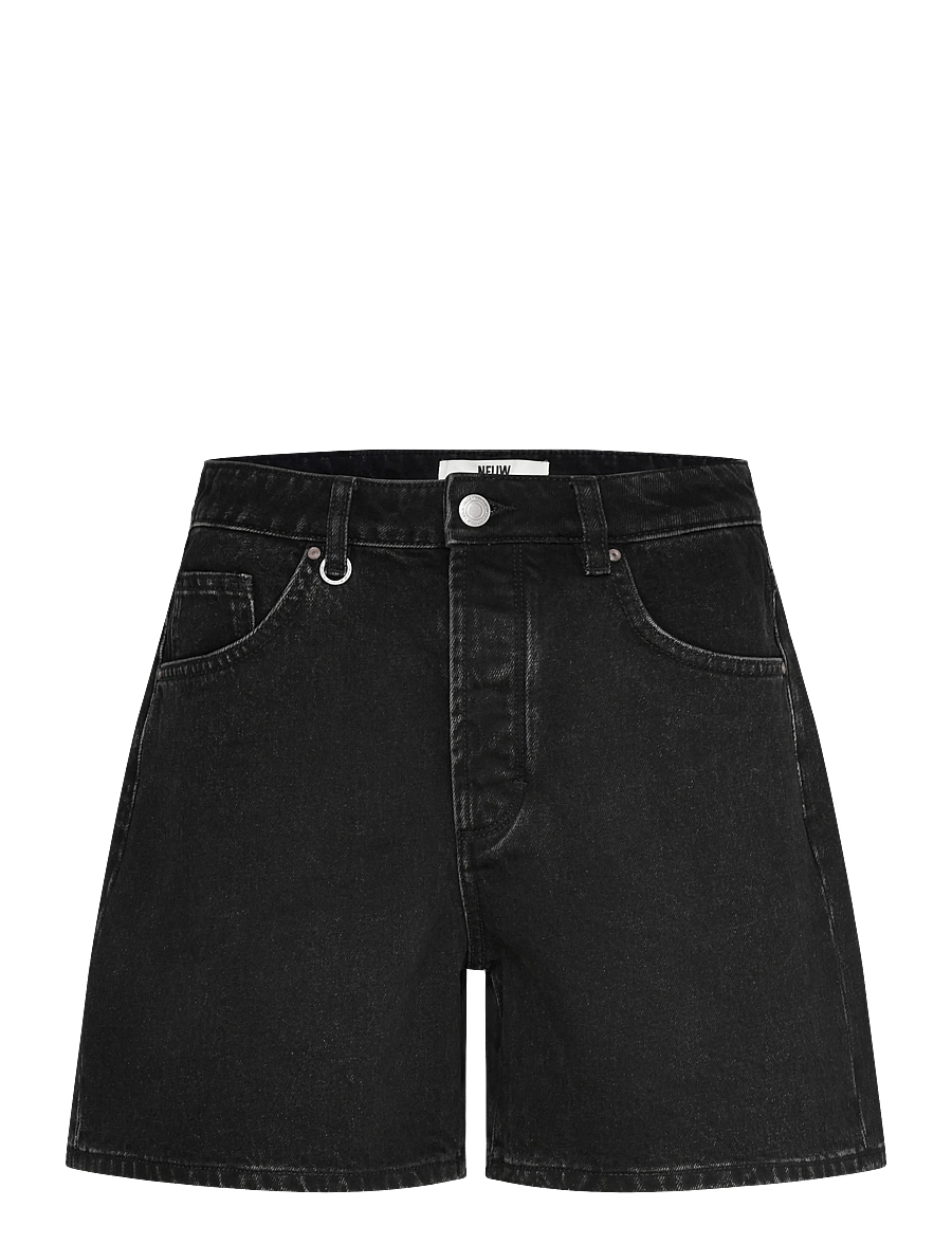 NEUW - EVA SHORT CONTEMPT BLACK - jorts - black - 1