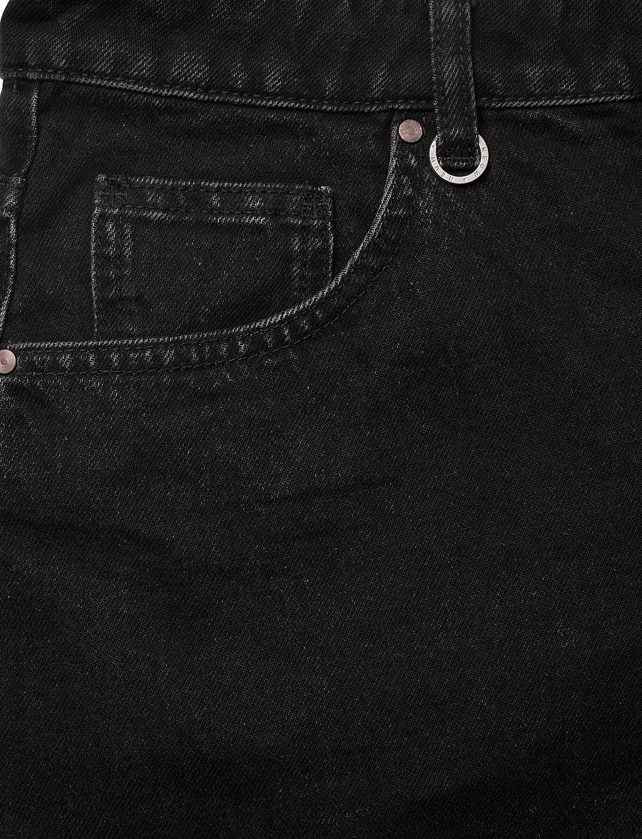 NEUW - EVA SHORT CONTEMPT BLACK - jorts - black - 5