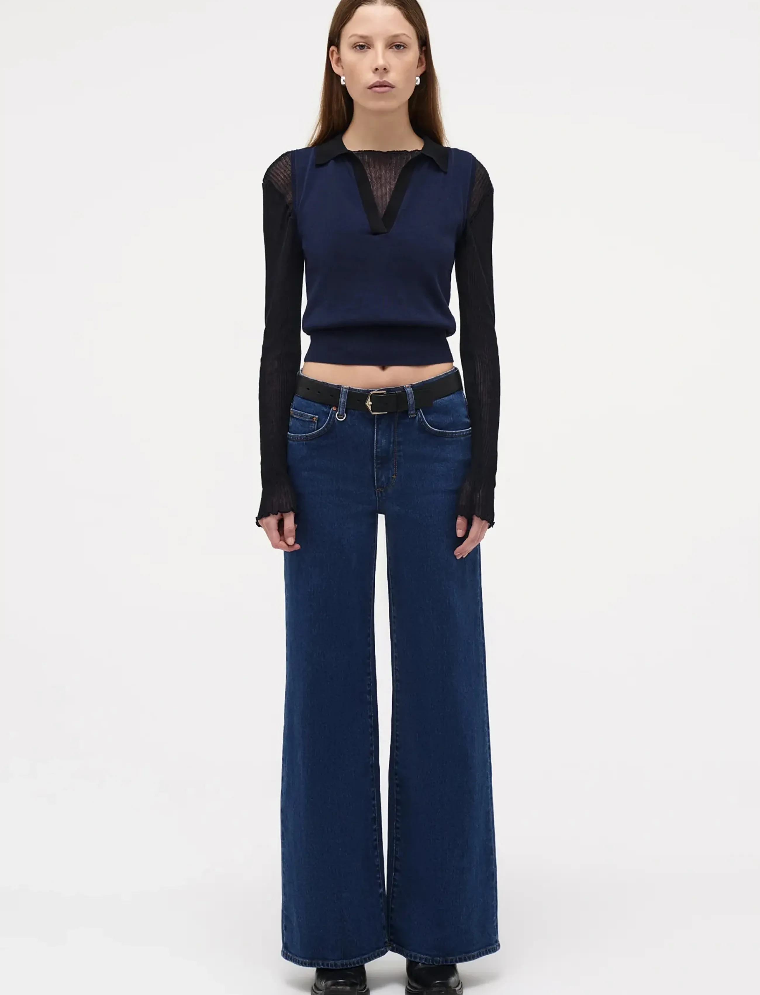 NEUW Eva Wide Indigo Muse Mid Indigo, 31 x 34, Blue, Jeans > Flares, Dame