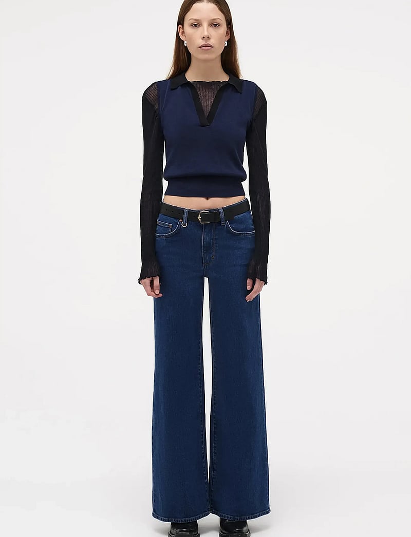 NEUW - EVA WIDE INDIGO MUSE MID INDIGO - brede jeans - blue - 0