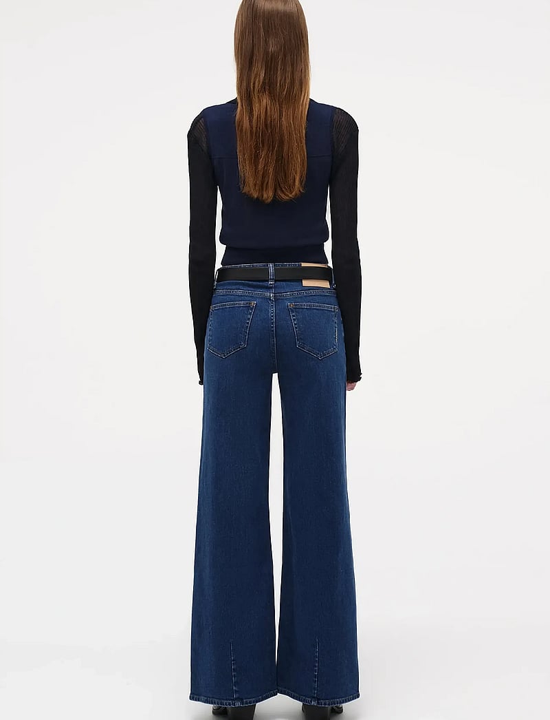 NEUW - EVA WIDE INDIGO MUSE MID INDIGO - brede jeans - blue - 3