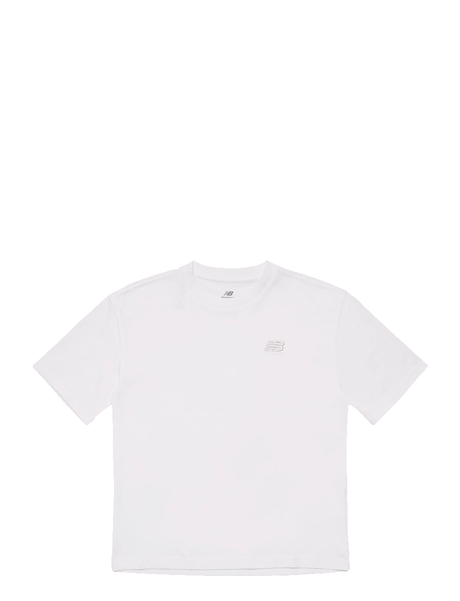 New Balance - New Balance Jersey Small Logo Tee - sportstoppe - nb bright white - 0