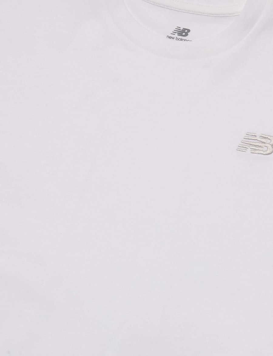 New Balance - New Balance Jersey Small Logo Tee - sportstoppe - nb bright white - 2