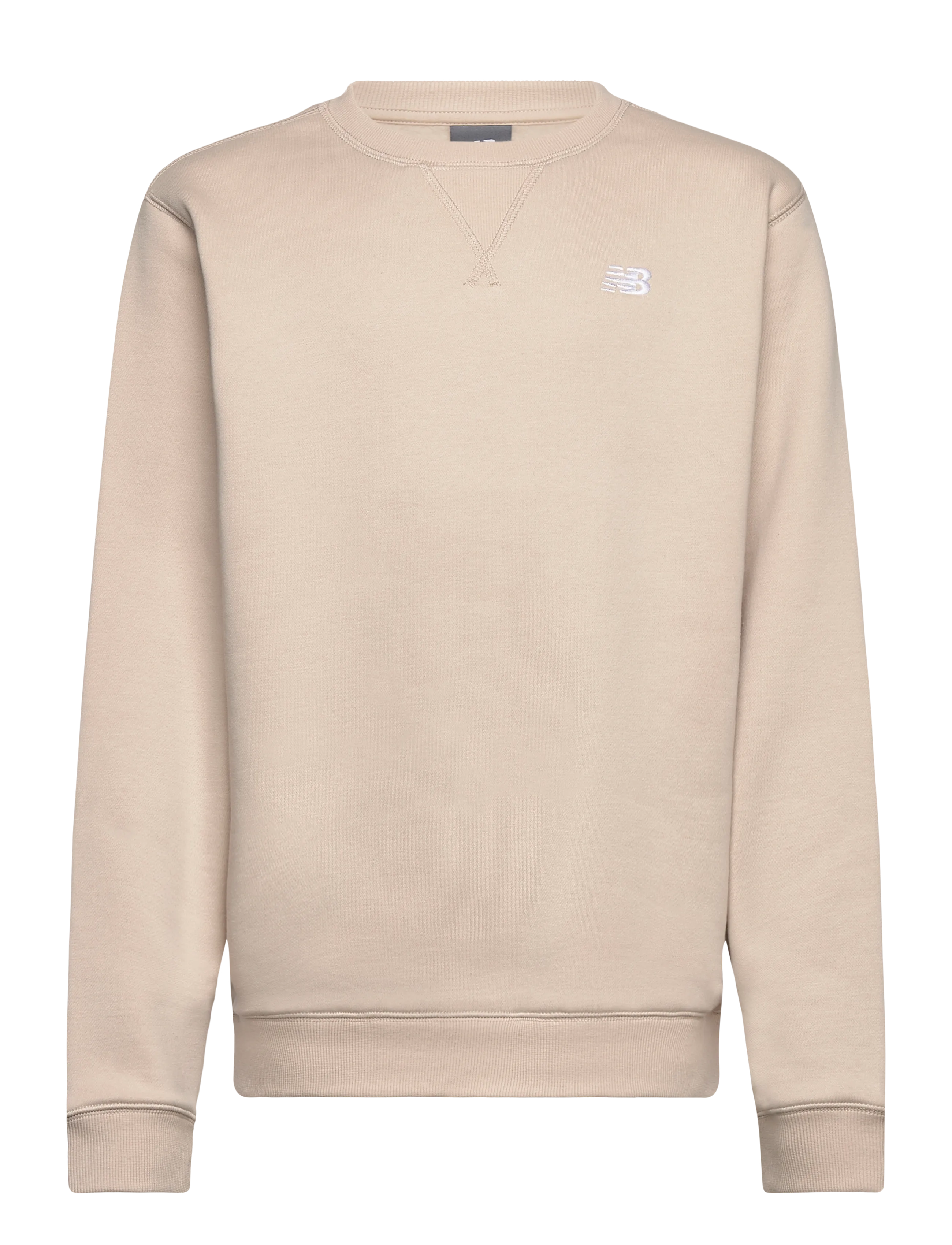 New Balance New Balance Brush Back Small Logo Crew - Deals - TIMBERWOLF / beige