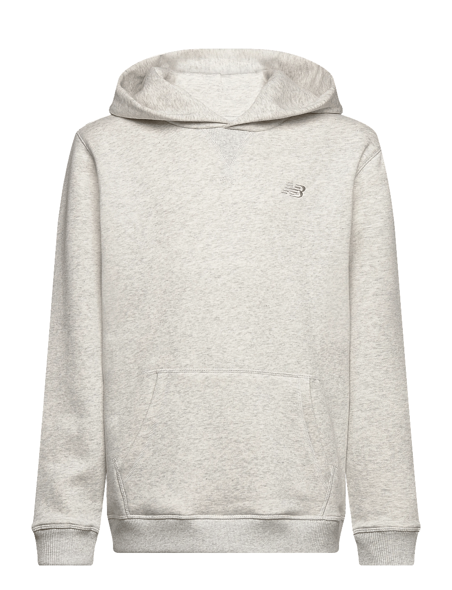 New Balance - New Balance Brush Back Small Logo Hoodie - hoodies - ash heather - 0