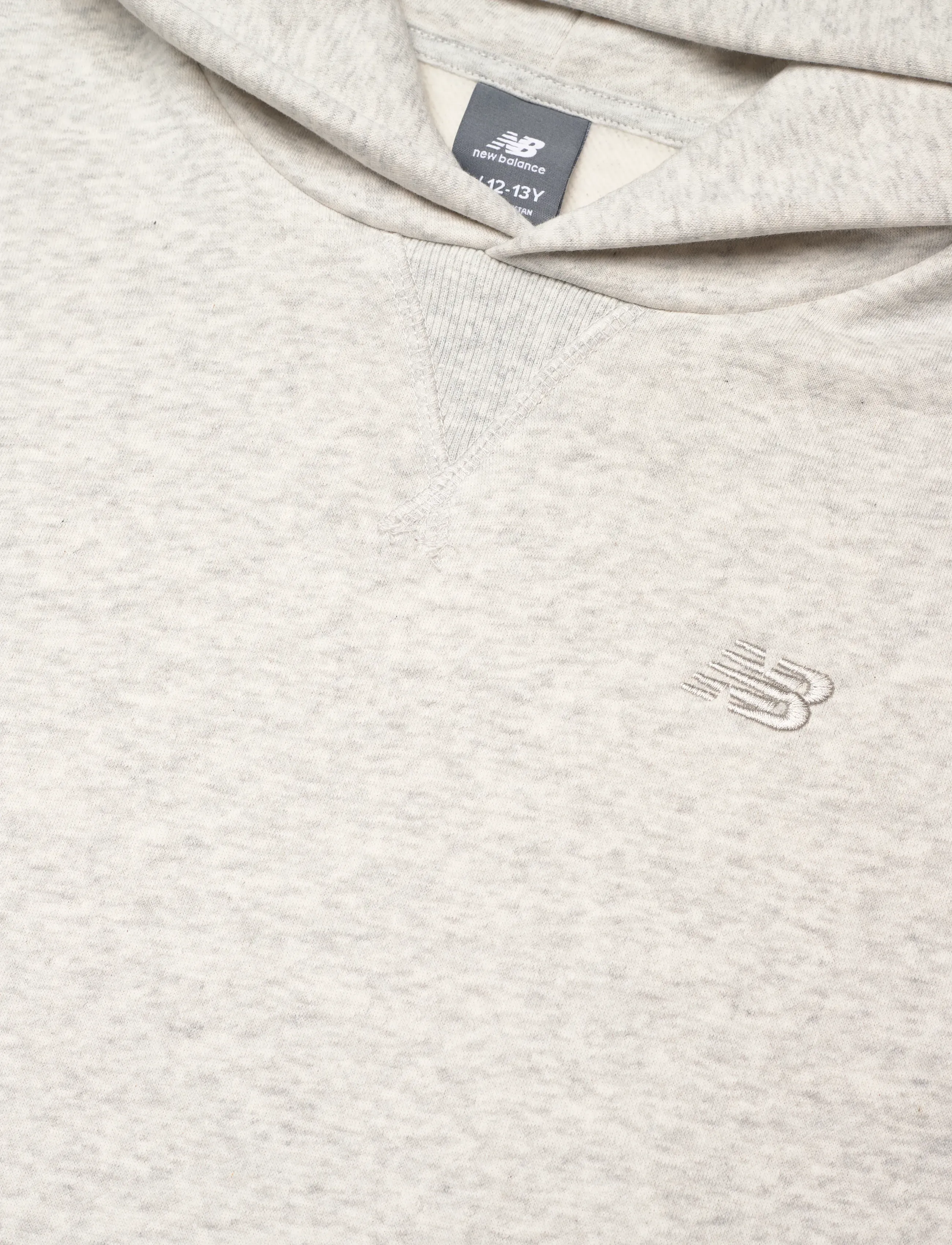New Balance - New Balance Brush Back Small Logo Hoodie - hoodies - ash heather - 2