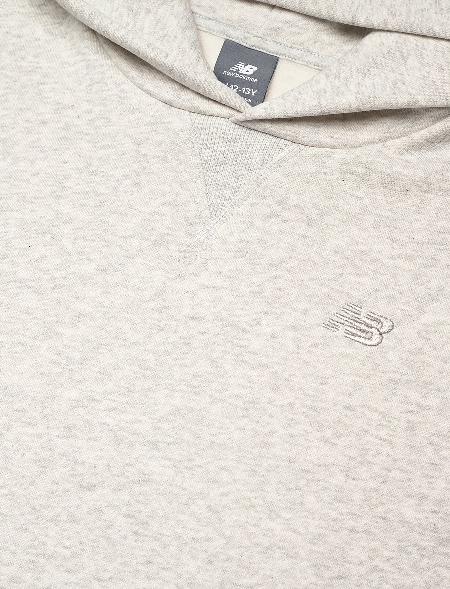 New Balance - New Balance Brush Back Small Logo Hoodie - hoodies - ash heather - 2
