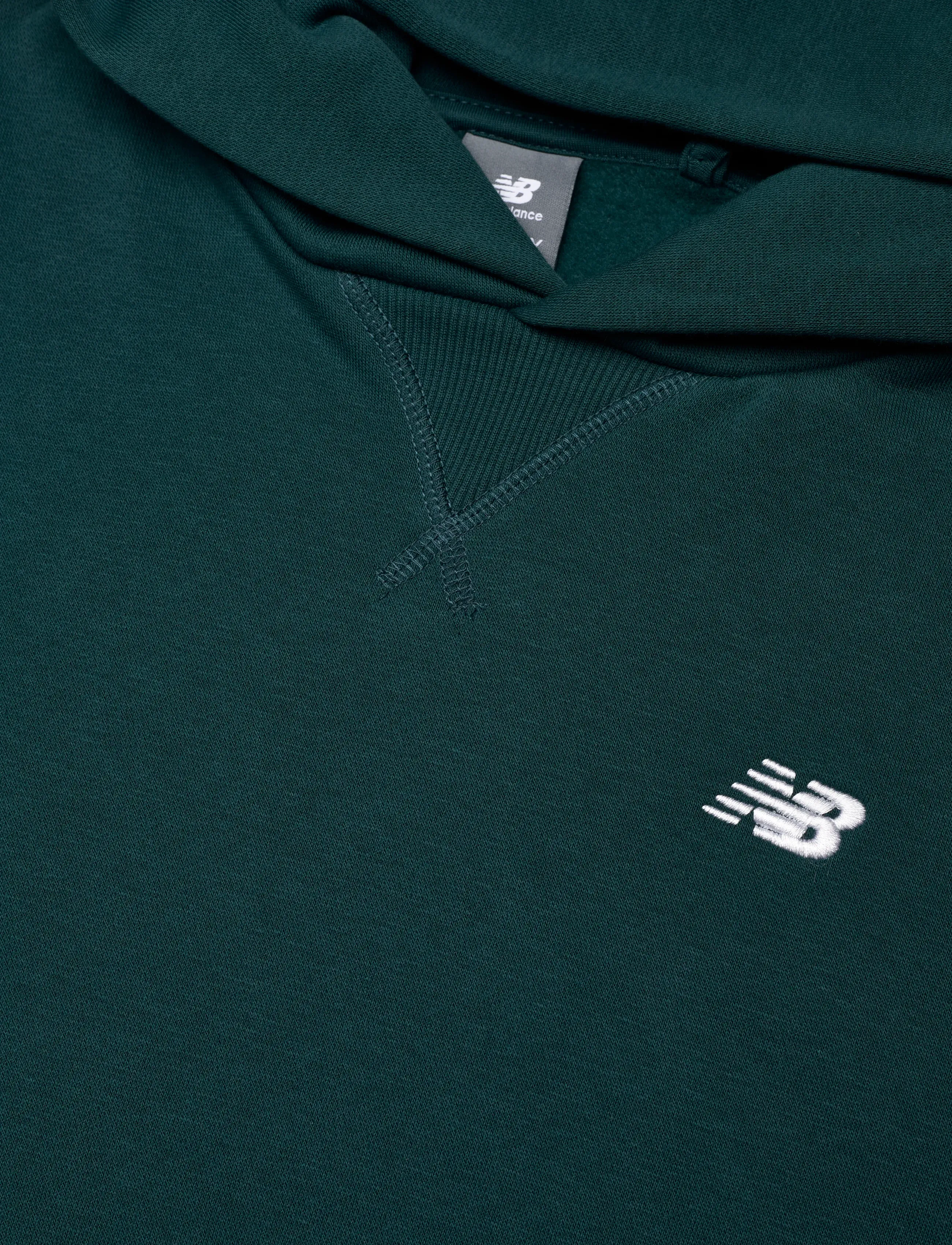 New Balance - New Balance Brush Back Small Logo Hoodie - pulls à capuche - medusa green - 2