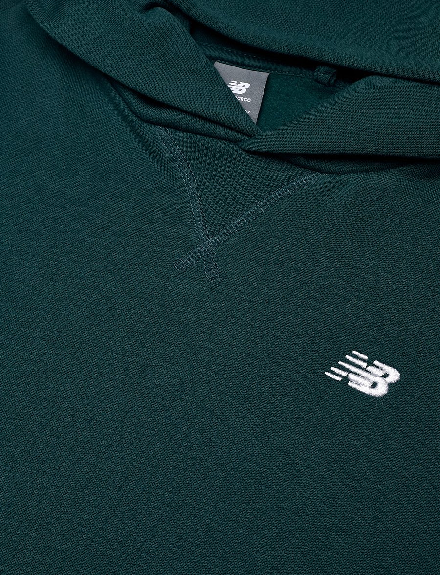 New Balance - New Balance Brush Back Small Logo Hoodie - pulls à capuche - medusa green - 2