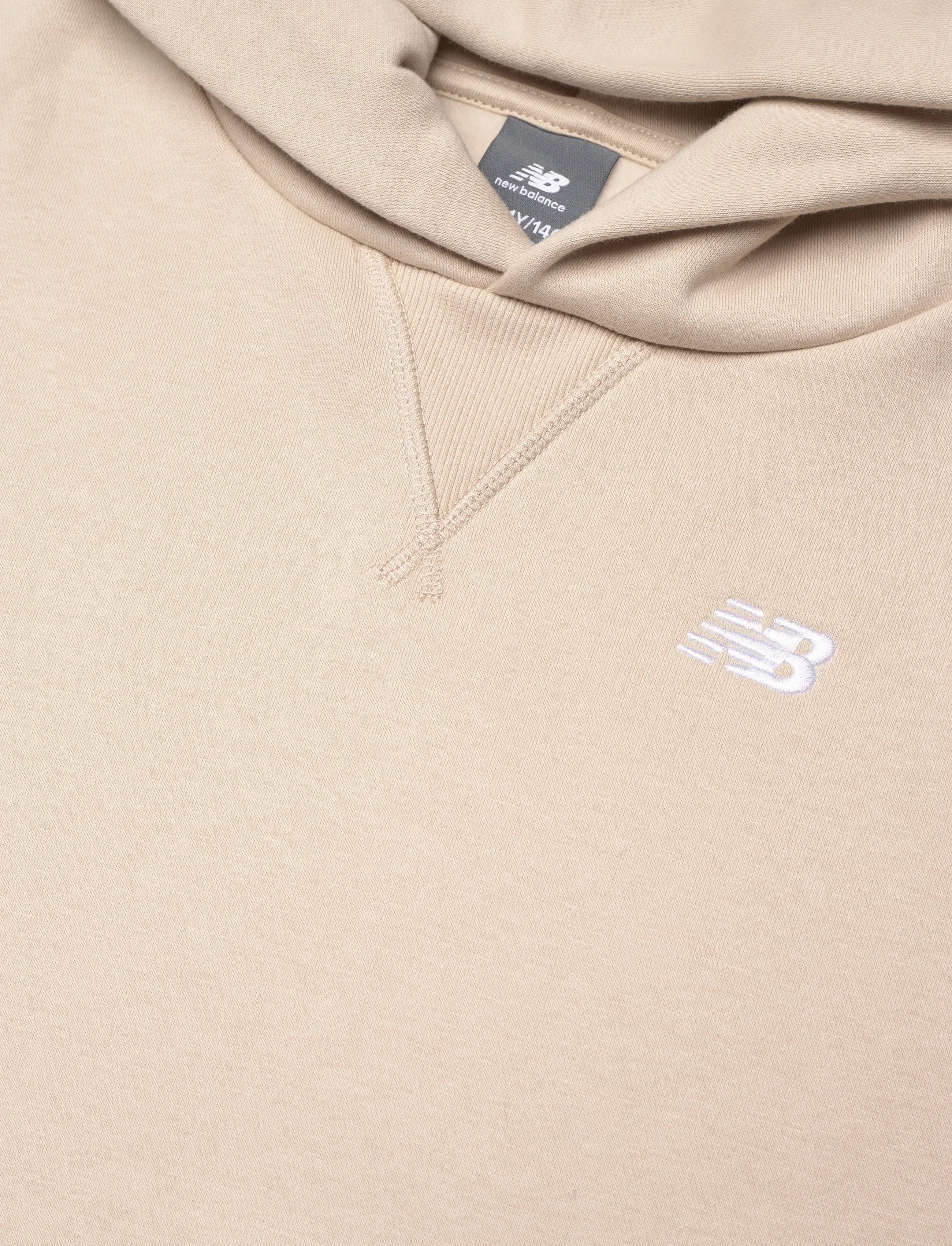 New Balance - New Balance Brush Back Small Logo Hoodie - hættetrøjer - timberwolf - 2