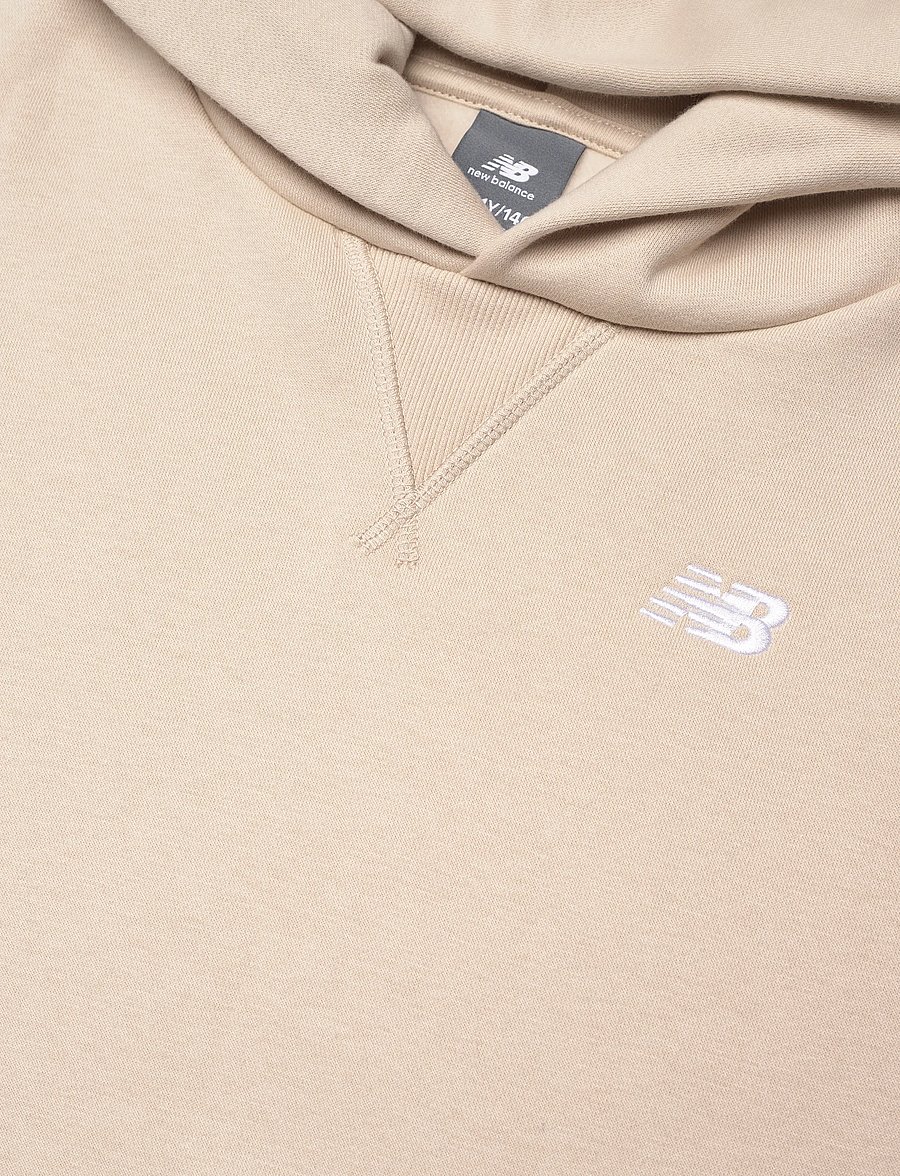 New Balance - New Balance Brush Back Small Logo Hoodie - hættetrøjer - timberwolf - 2