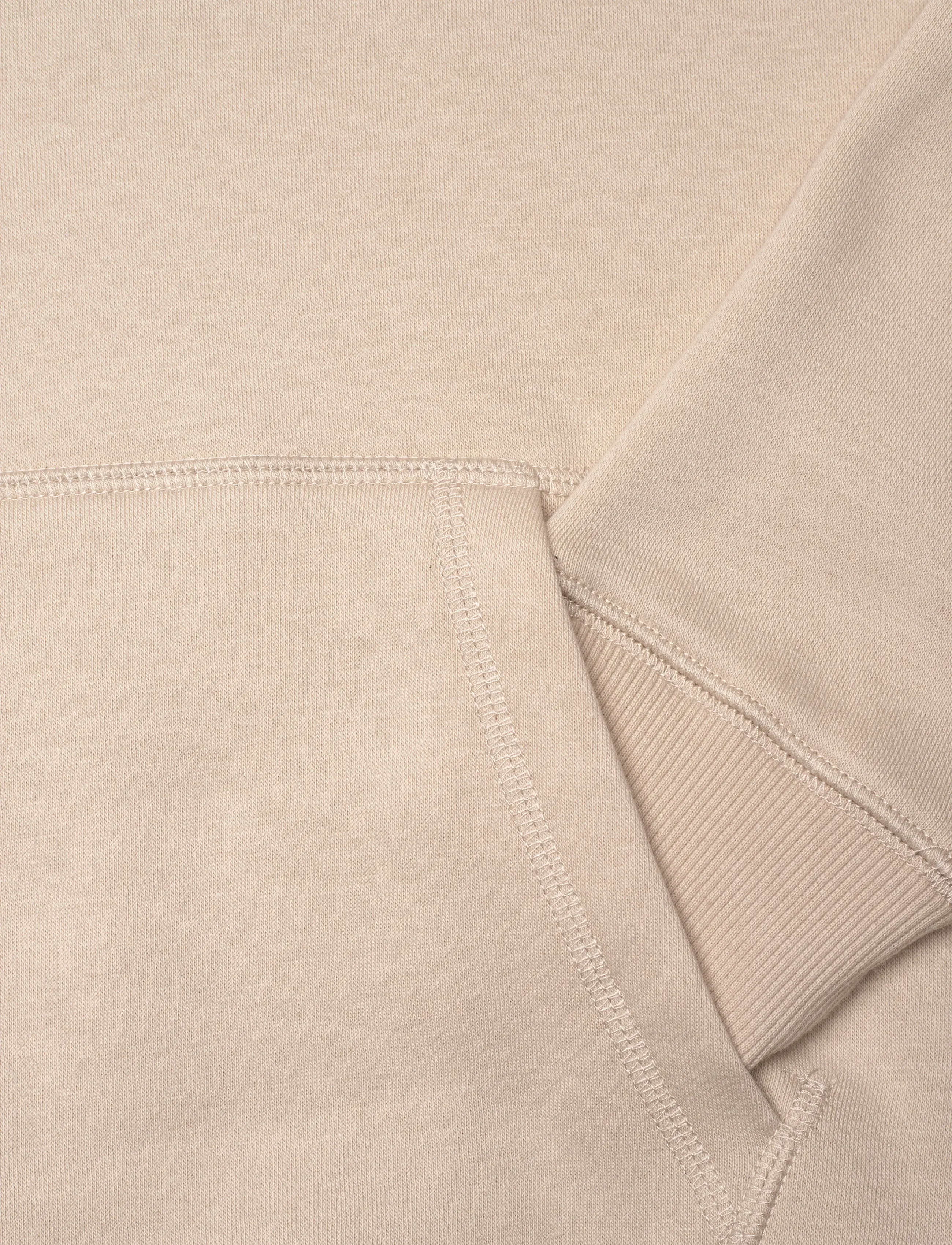 New Balance - New Balance Brush Back Small Logo Hoodie - hættetrøjer - timberwolf - 3