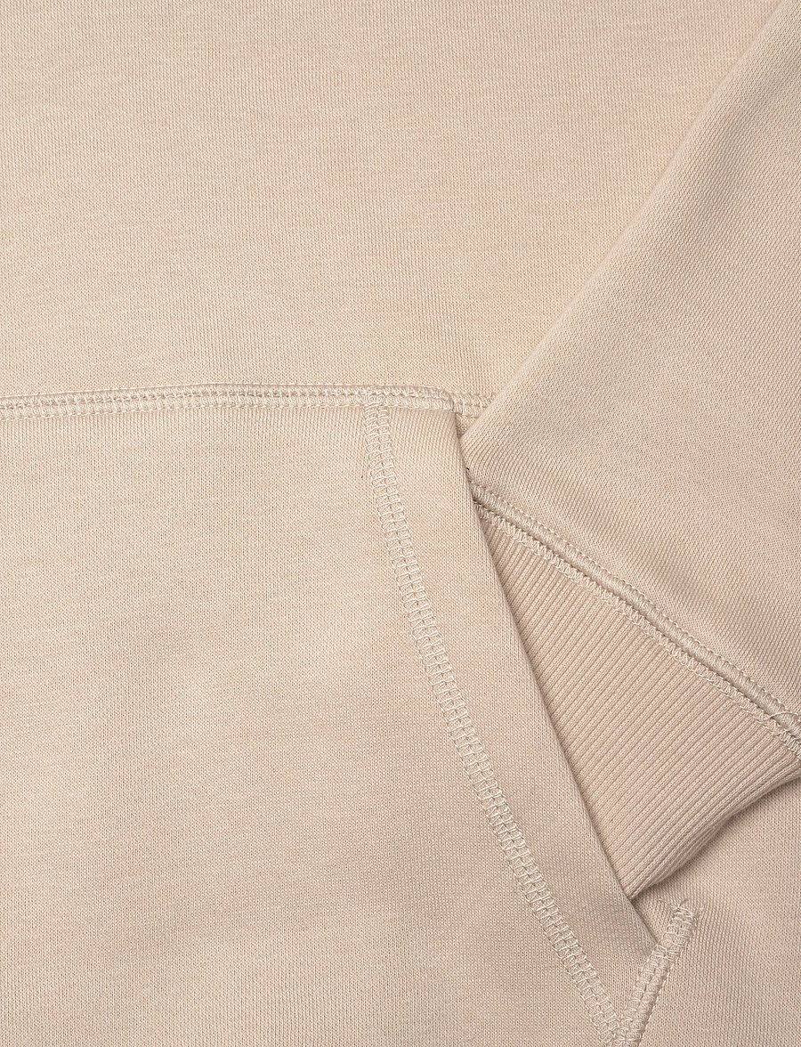 New Balance - New Balance Brush Back Small Logo Hoodie - hættetrøjer - timberwolf - 3