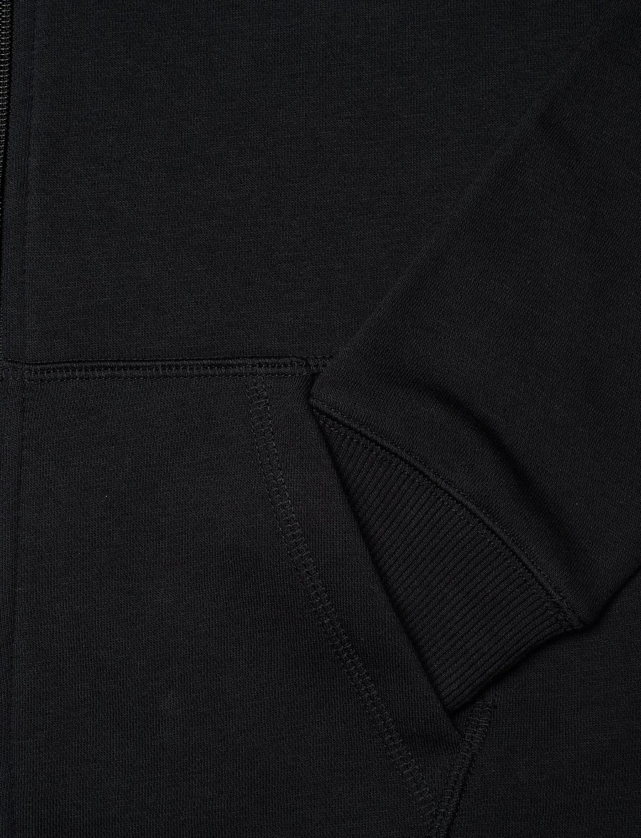 New Balance - New Balance Brush Back Small Logo Full Zip Hoodie - pulls à capuche - nb caviar - 3