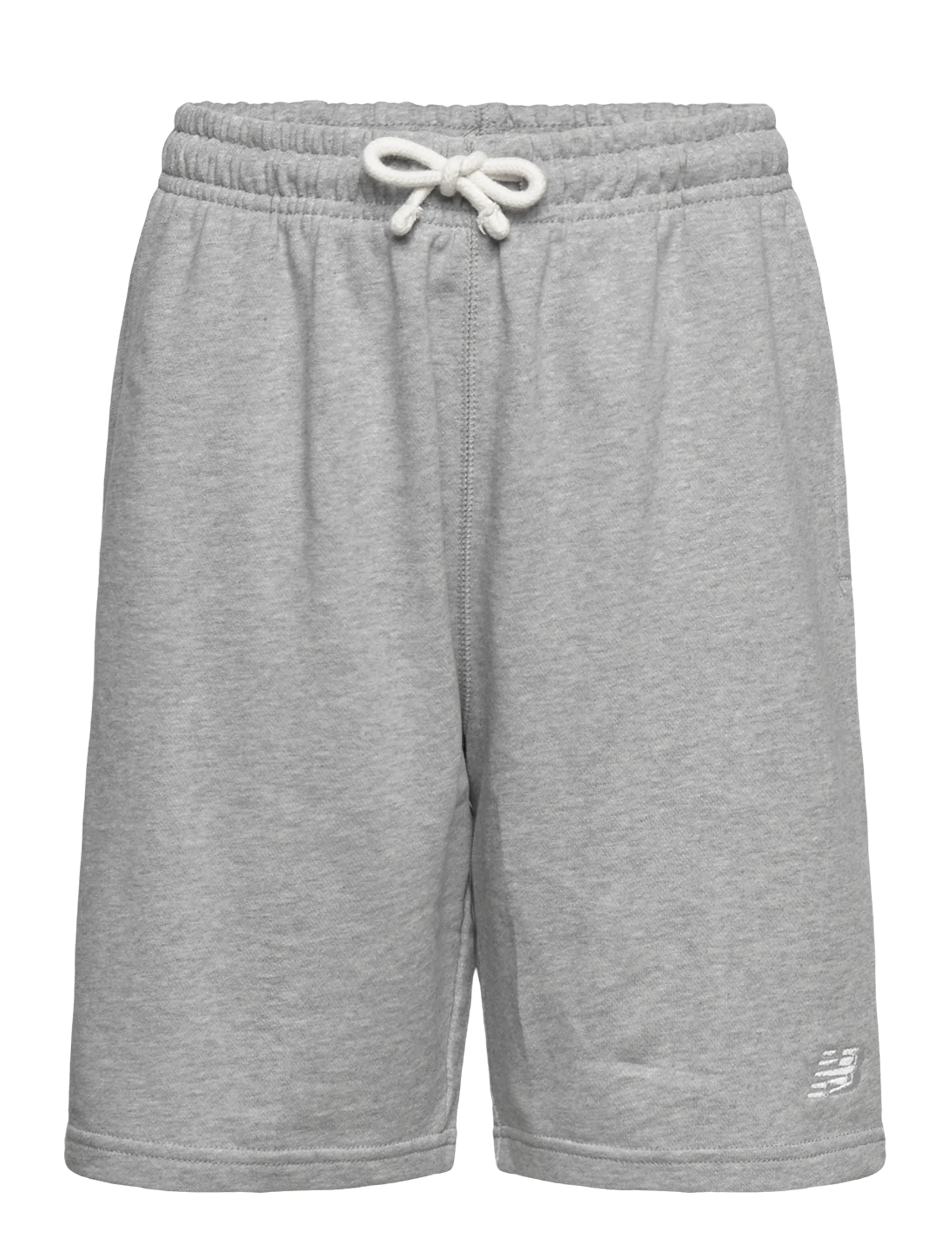 New Balance French Terry Small Logo Short, Børn, Sweatshorts, Grå, Str: 134