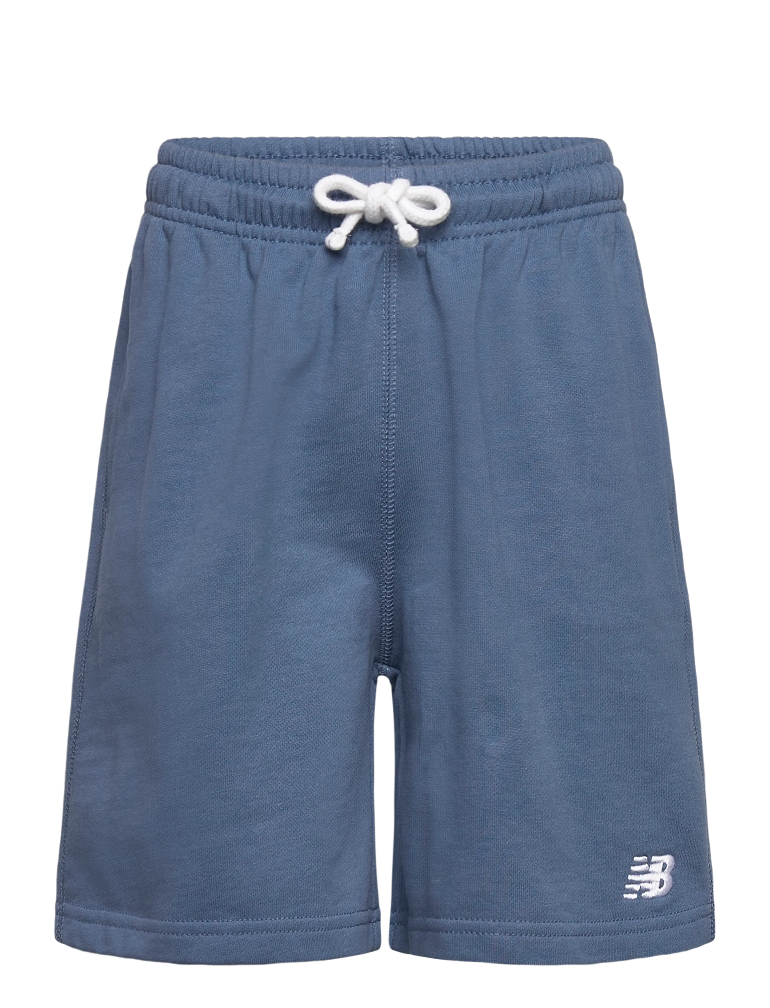New Balance French Terry Small Logo Short, Børn, Sweatshorts, Blå, Str: 134