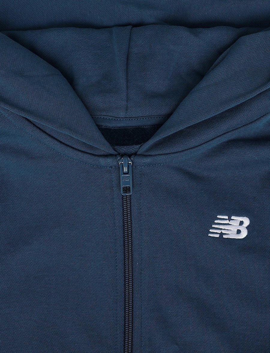 New Balance - New Balance French Terry Small Logo Full Zip Hoodie - kapuutsiga pusad - streamsong - 2