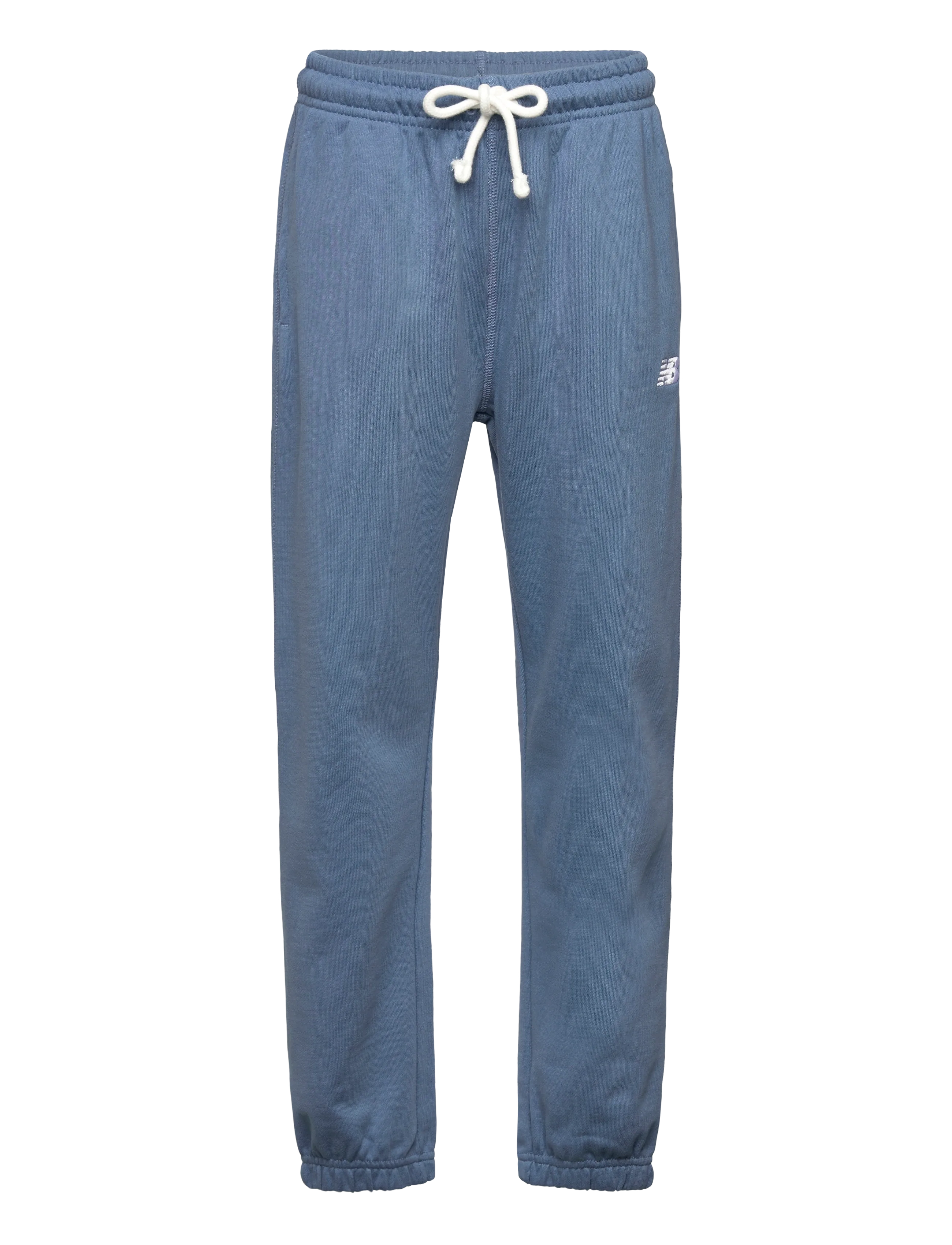 New Balance French Terry Small Logo Jogger, Børn, Joggingbukser, Blå, Str: 152
