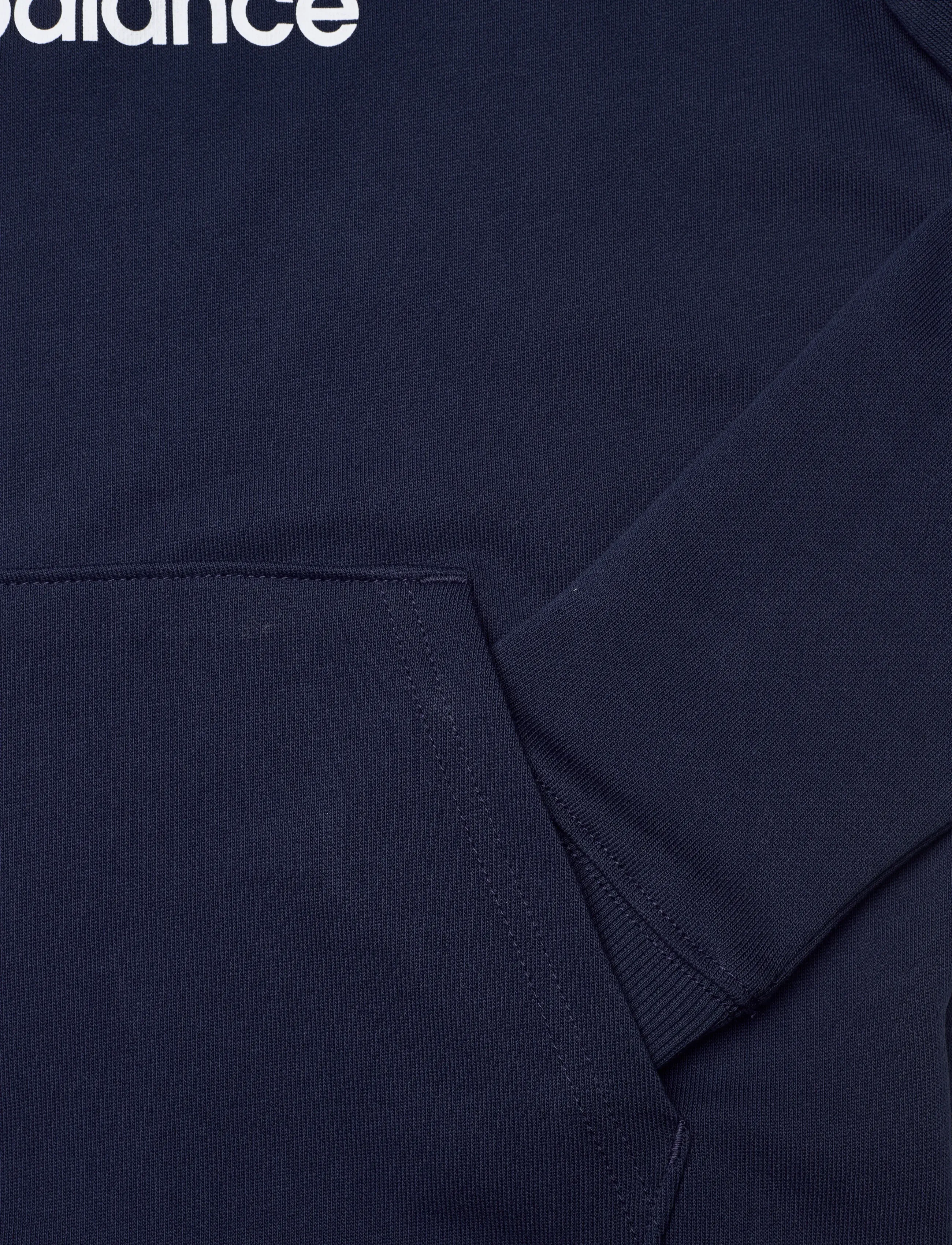 New Balance - New Balance French Terry Stacked Logo Hoodie - hættetrøjer - nb navy - 3