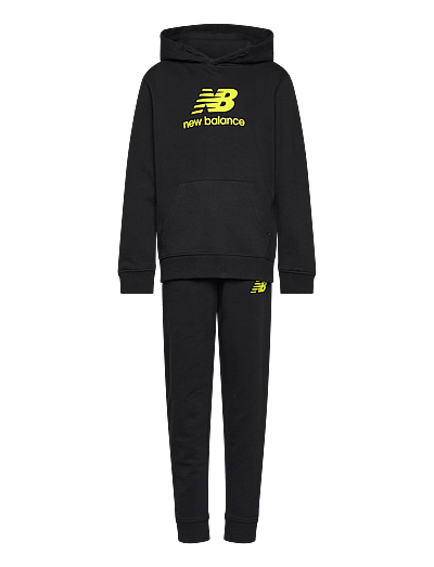 New Balance French Terry Stacked Logo Hoodie Jog Set - JoggingsæT