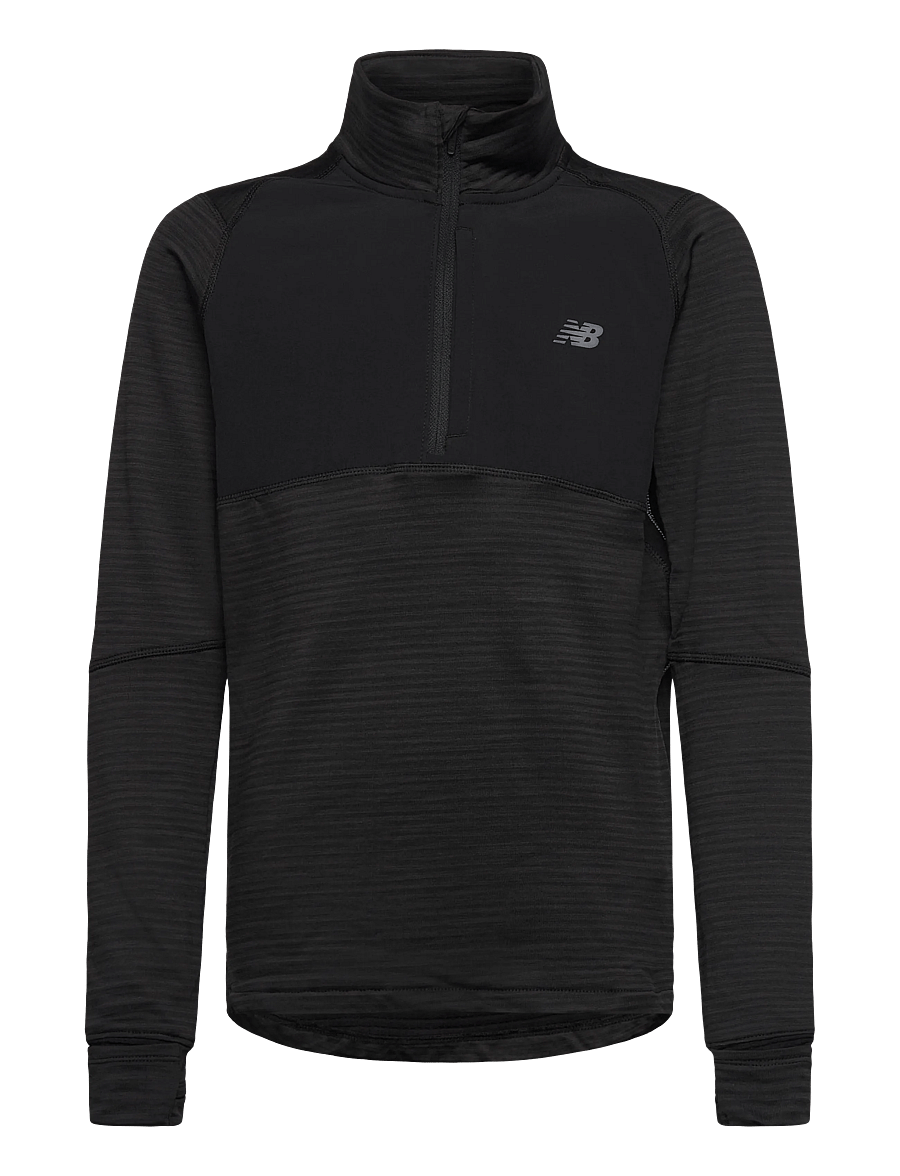 New Balance - Heat Grid 1/4 Zip - iekšējais slānis – augšdaļas apģērbs - nb caviar - 0