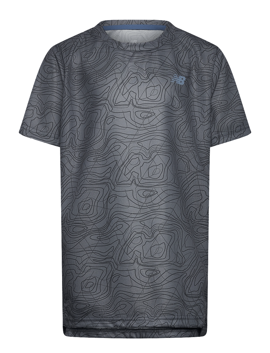 New Balance - NB Trail AOP Athletics Tee - sportstoppe - graphite - 0