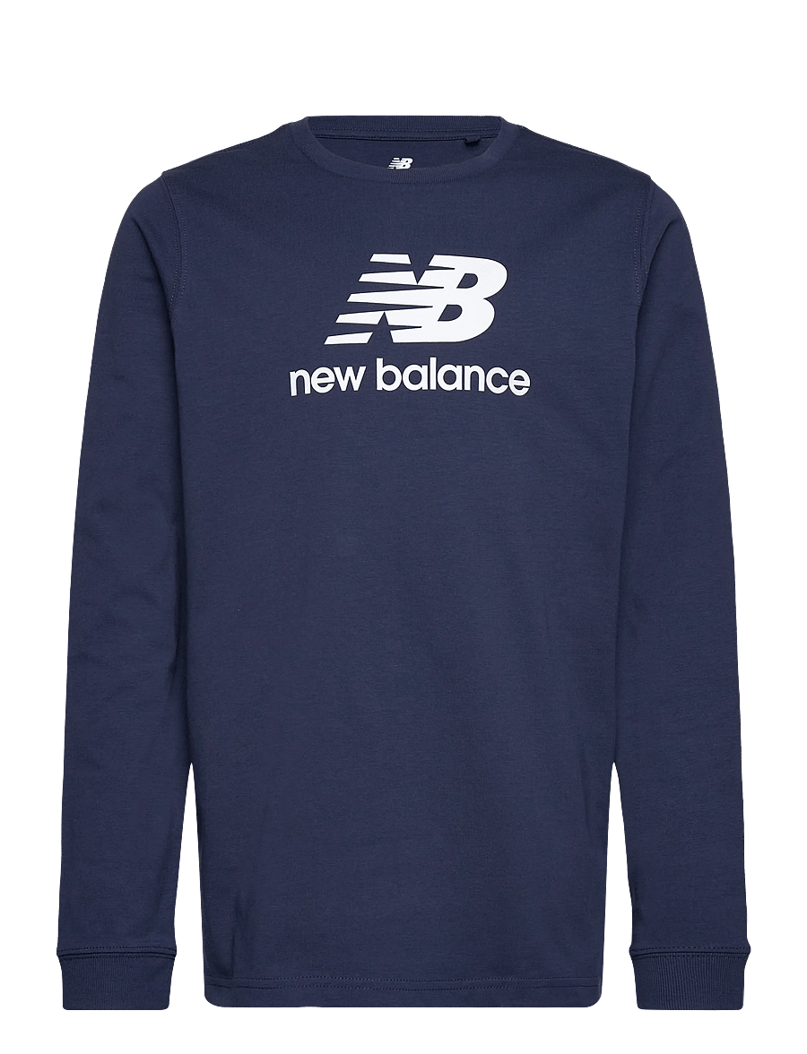 New Balance - New Balance Jersey Stacked Logo LS Tee - langärmelig - nb navy - 0