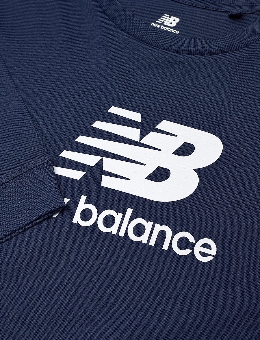New Balance - New Balance Jersey Stacked Logo LS Tee - langärmelig - nb navy - 2