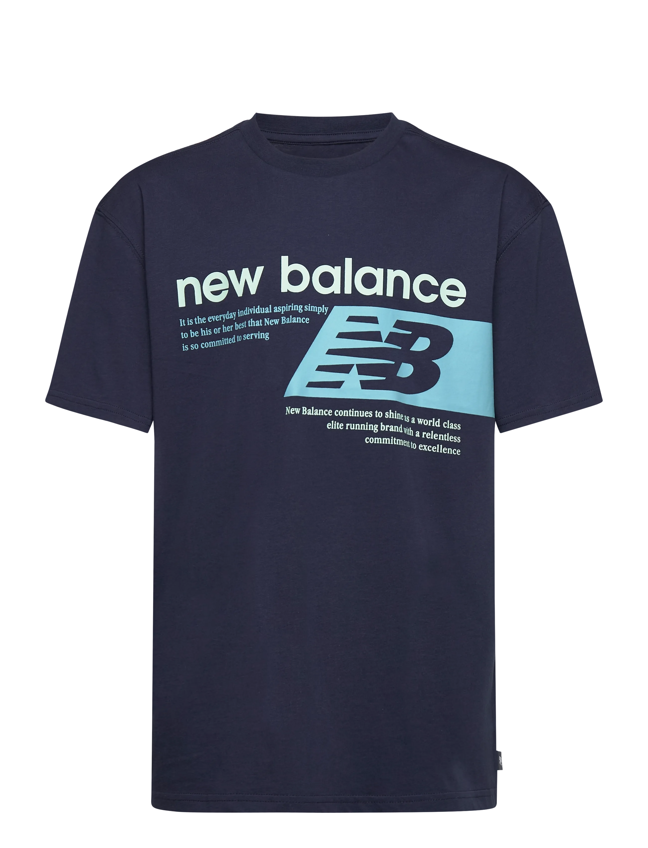New Balance NB Authentic Brand Players Graphic Tee - Kortärmade t-shirts - NB NAVY / navy