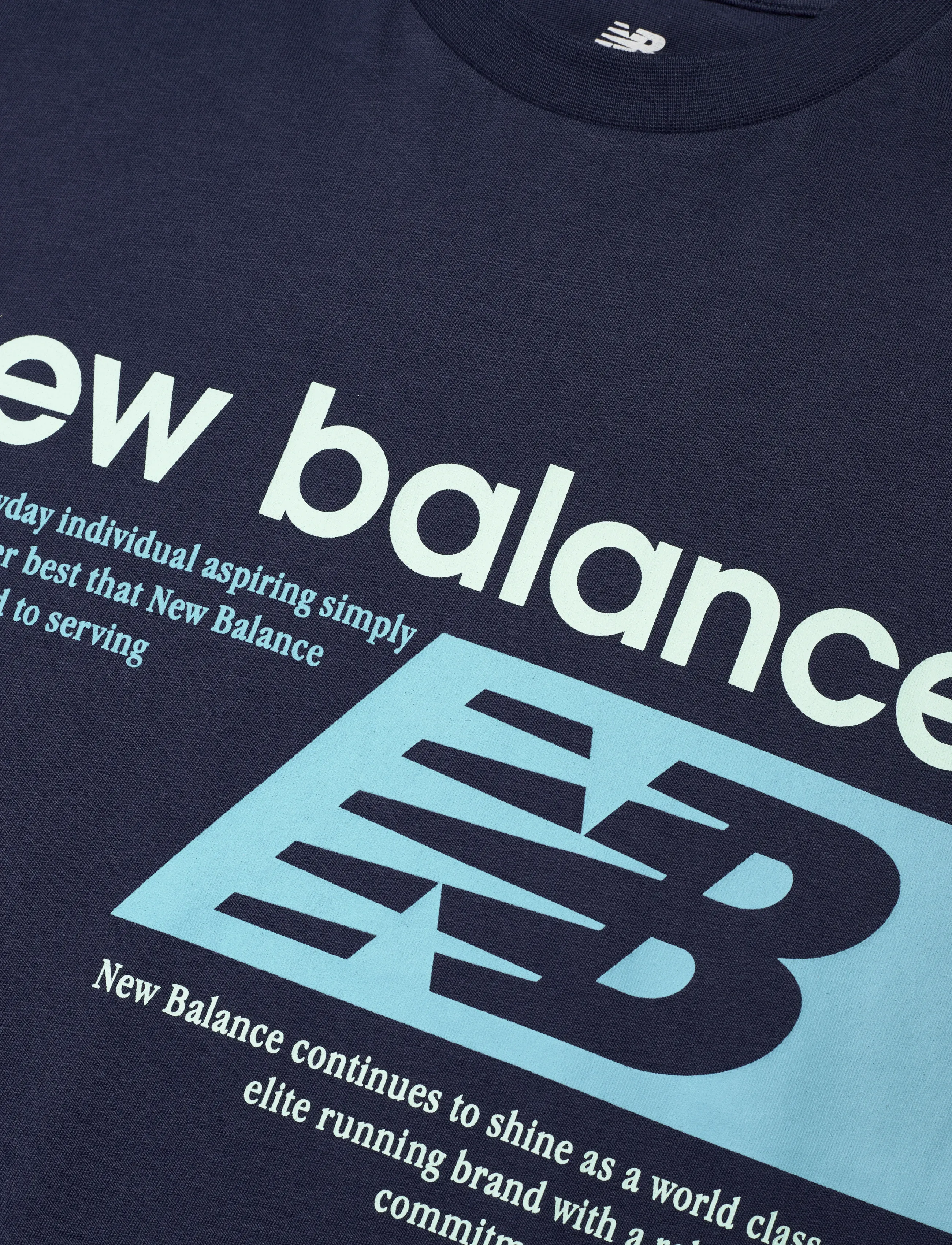 New Balance - NB Authentic Brand Players Graphic Tee - kurzärmelige - nb navy - 2