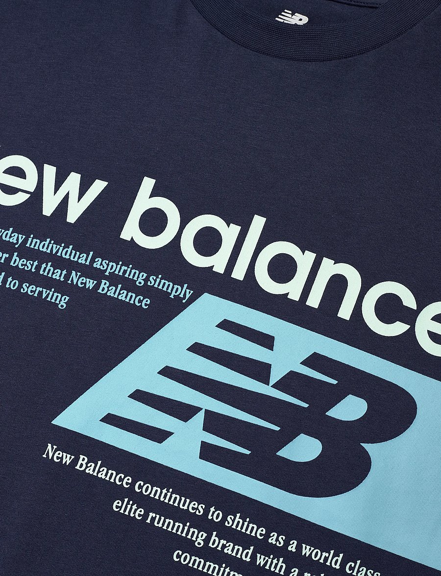 New Balance - NB Authentic Brand Players Graphic Tee - kurzärmelige - nb navy - 2