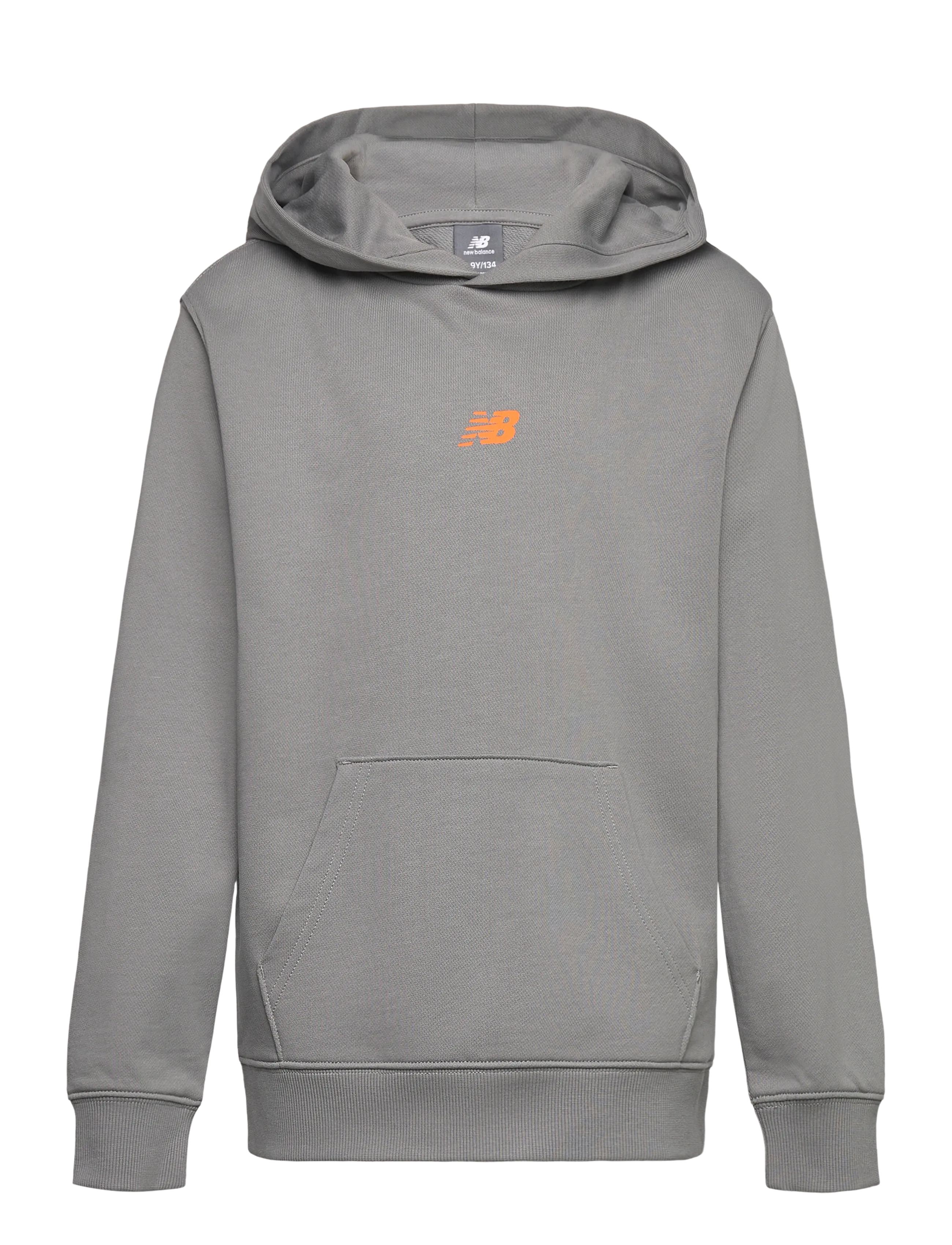 NEW BALANCE Nb Fitness Centre Illustrated Back Graphic Ft Hoodie Grau - 128 - Kinder