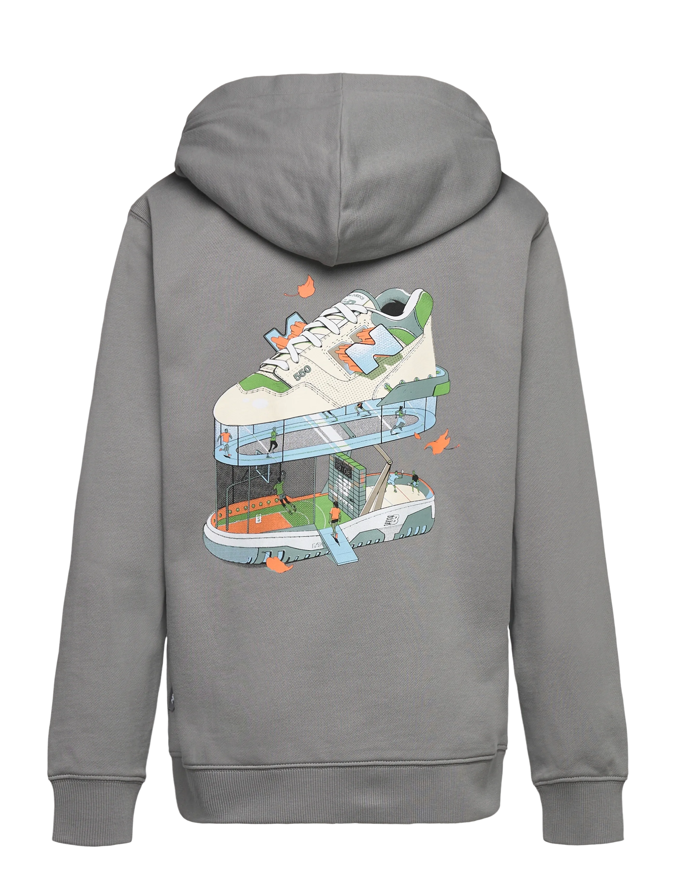New Balance - NB Fitness Centre Illustrated Back Graphic FT Hoodie - kapuzenpullover - slate grey - 1