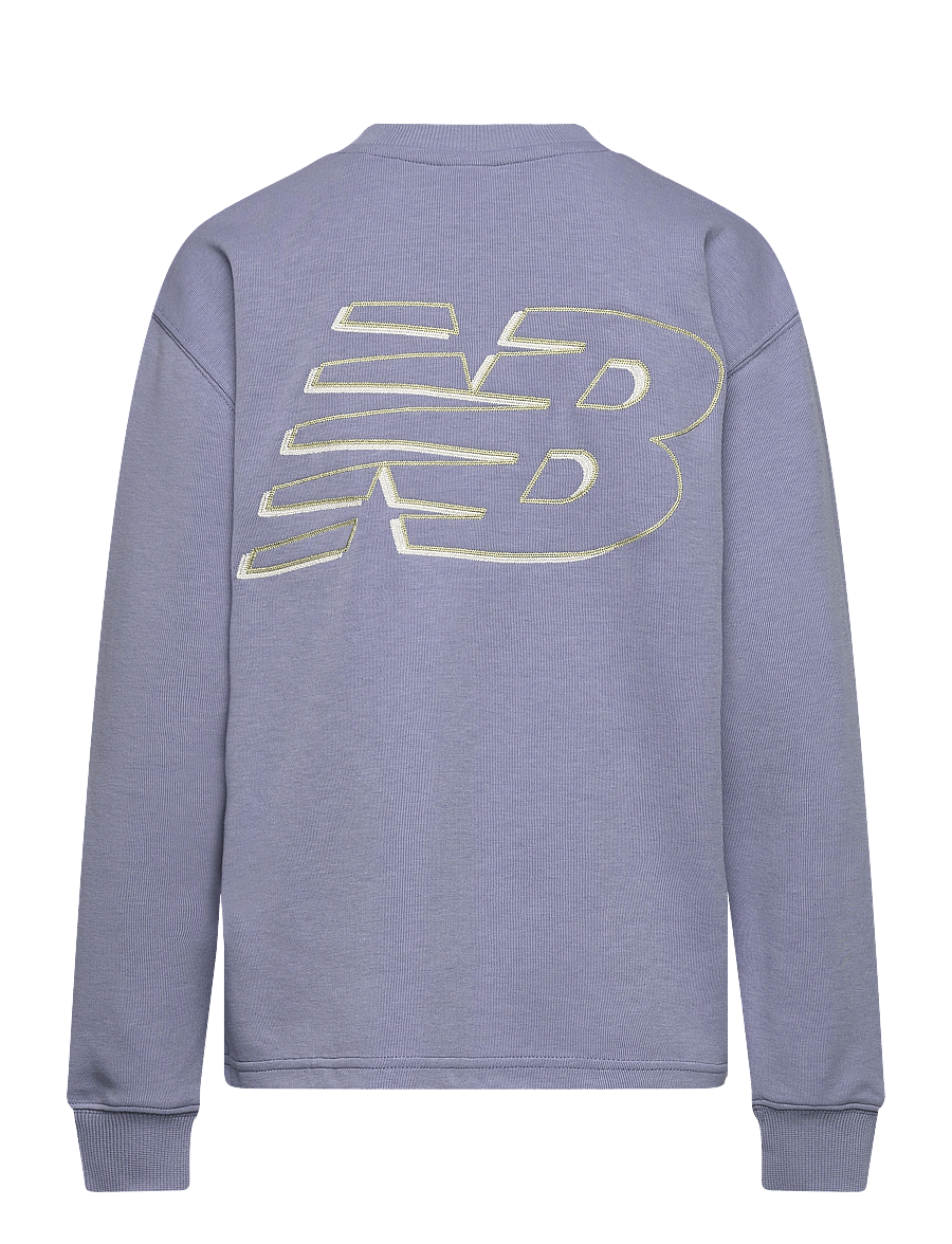New Balance - NB Premium Cross Neck LS Tee - sweatshirts - dusk shower - 1