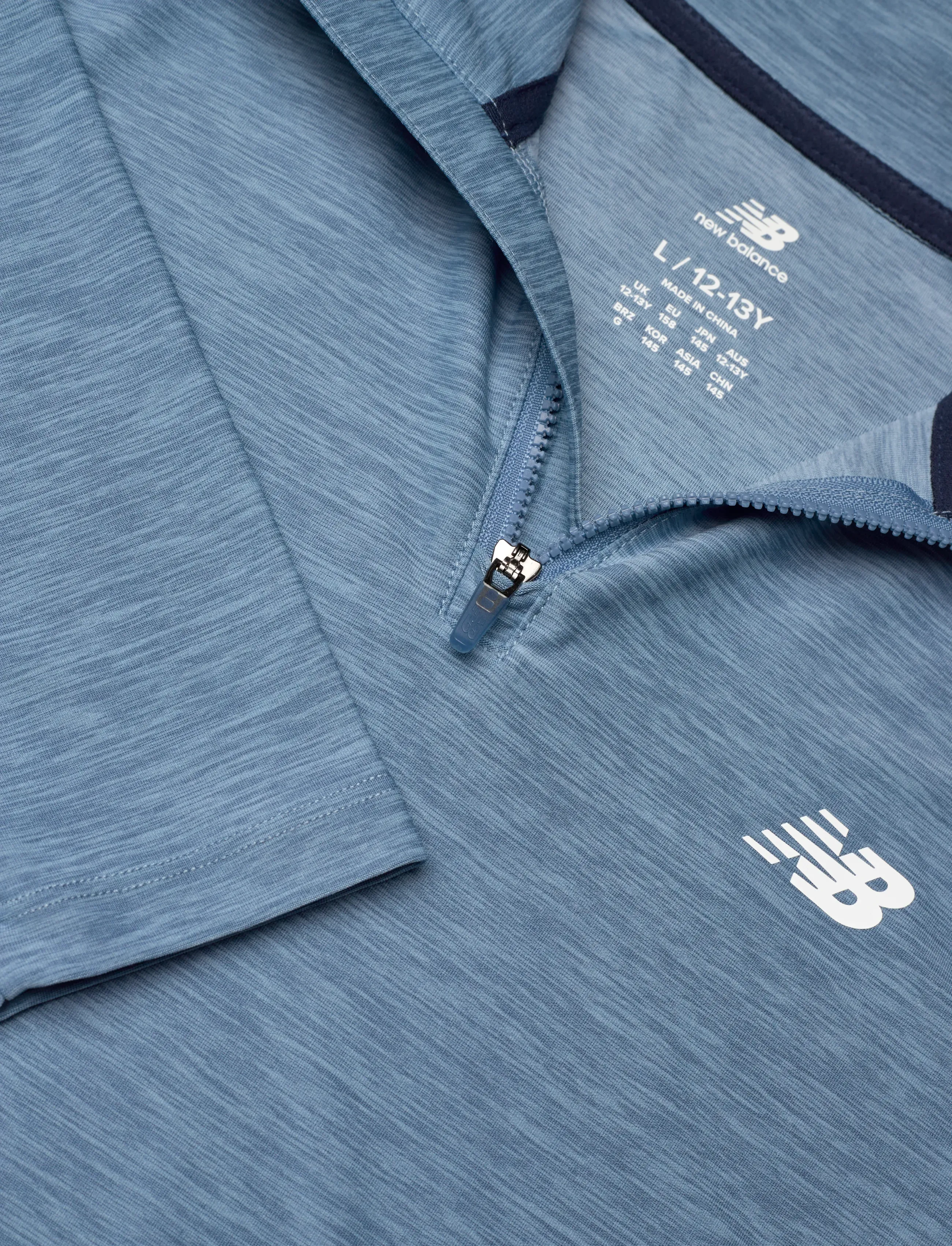 New Balance - NB Athletics Quarter Zip Funnel - sportstopper - heron blue - 2